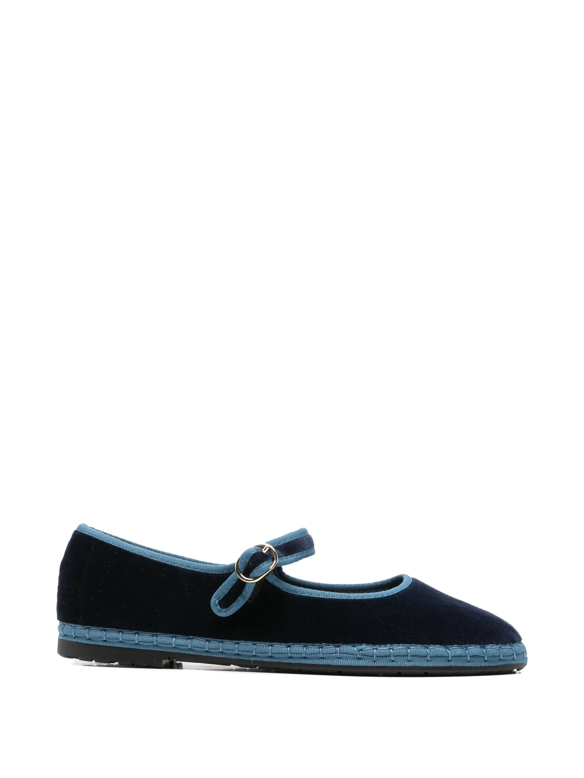 Flabelus Montague velvet ballet flats