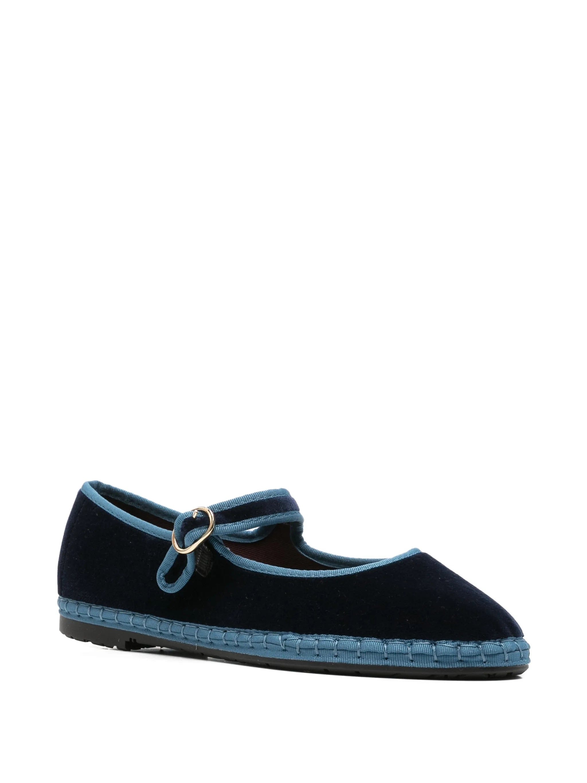 Flabelus Montague velvet ballet flats