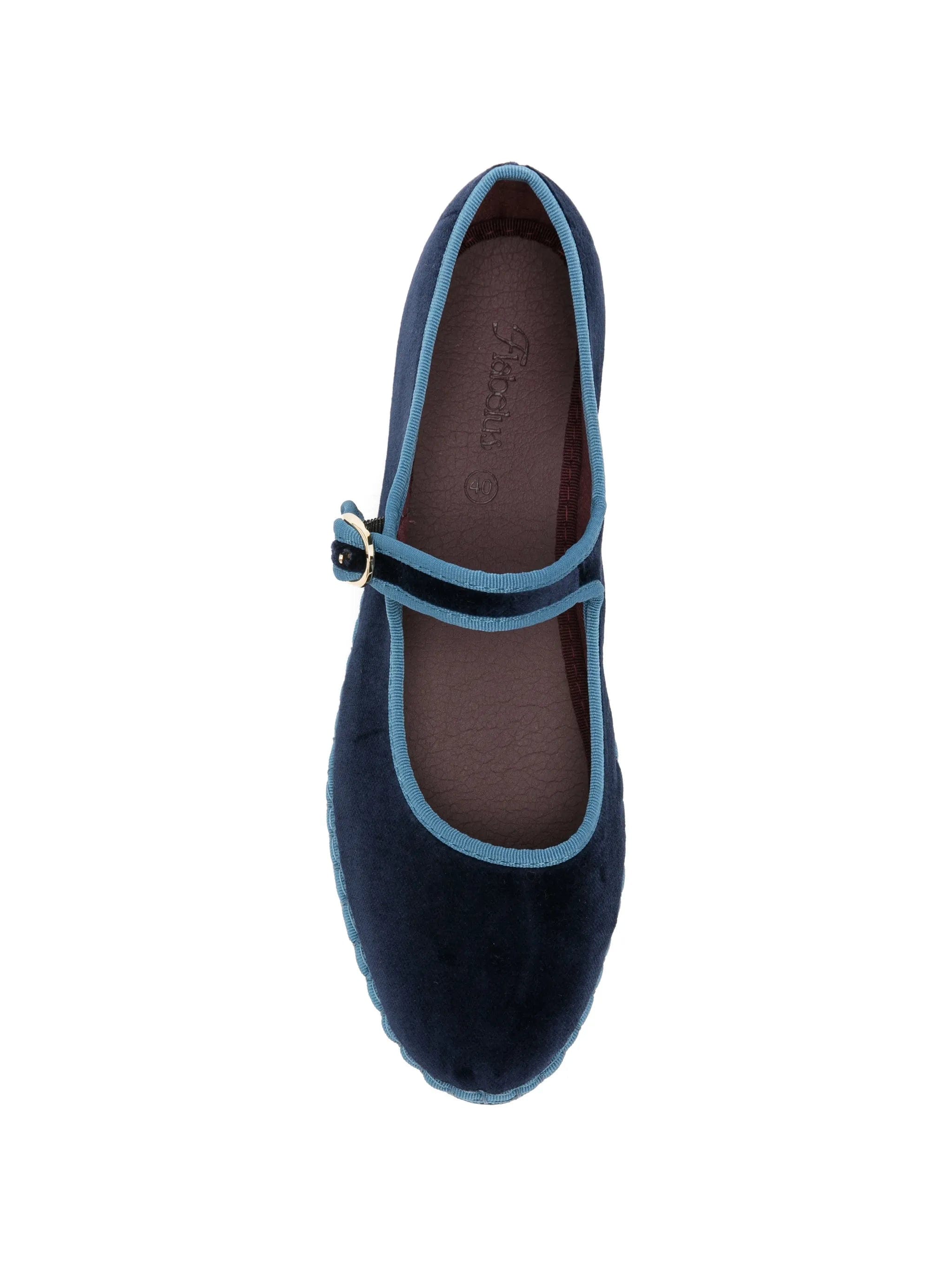 Flabelus Montague velvet ballet flats
