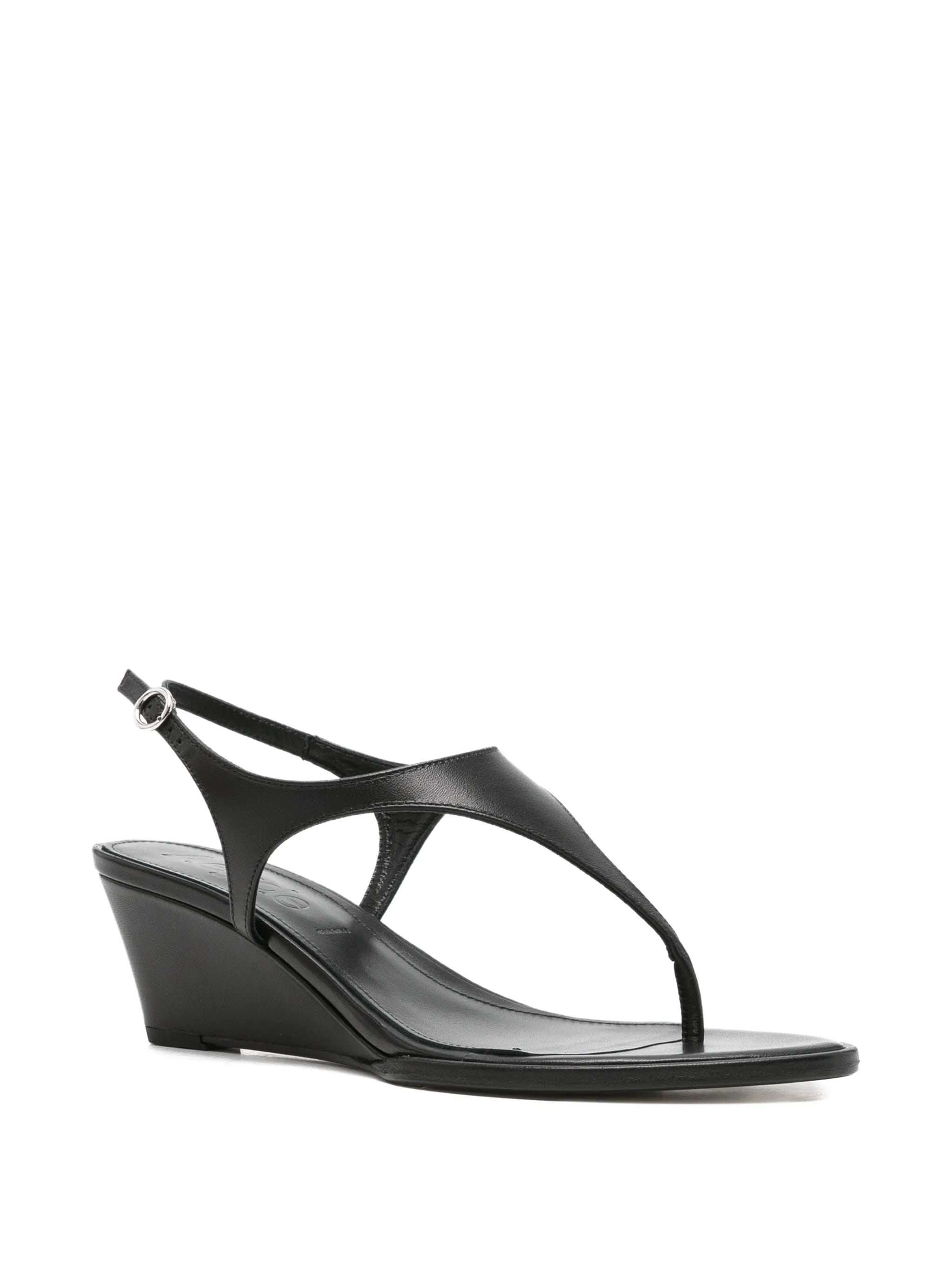 Aeyde Roose leather wedge sandals