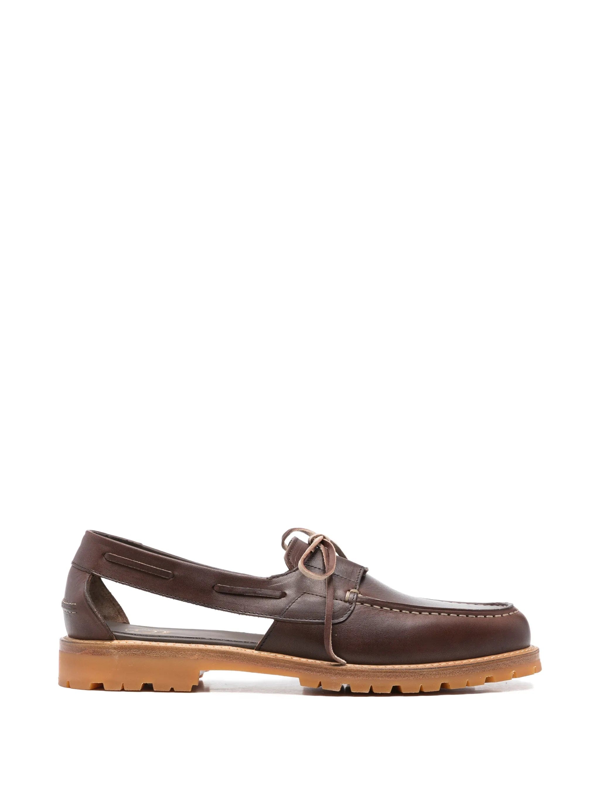 A Kind of Guise Barolo cut - out boat shoes