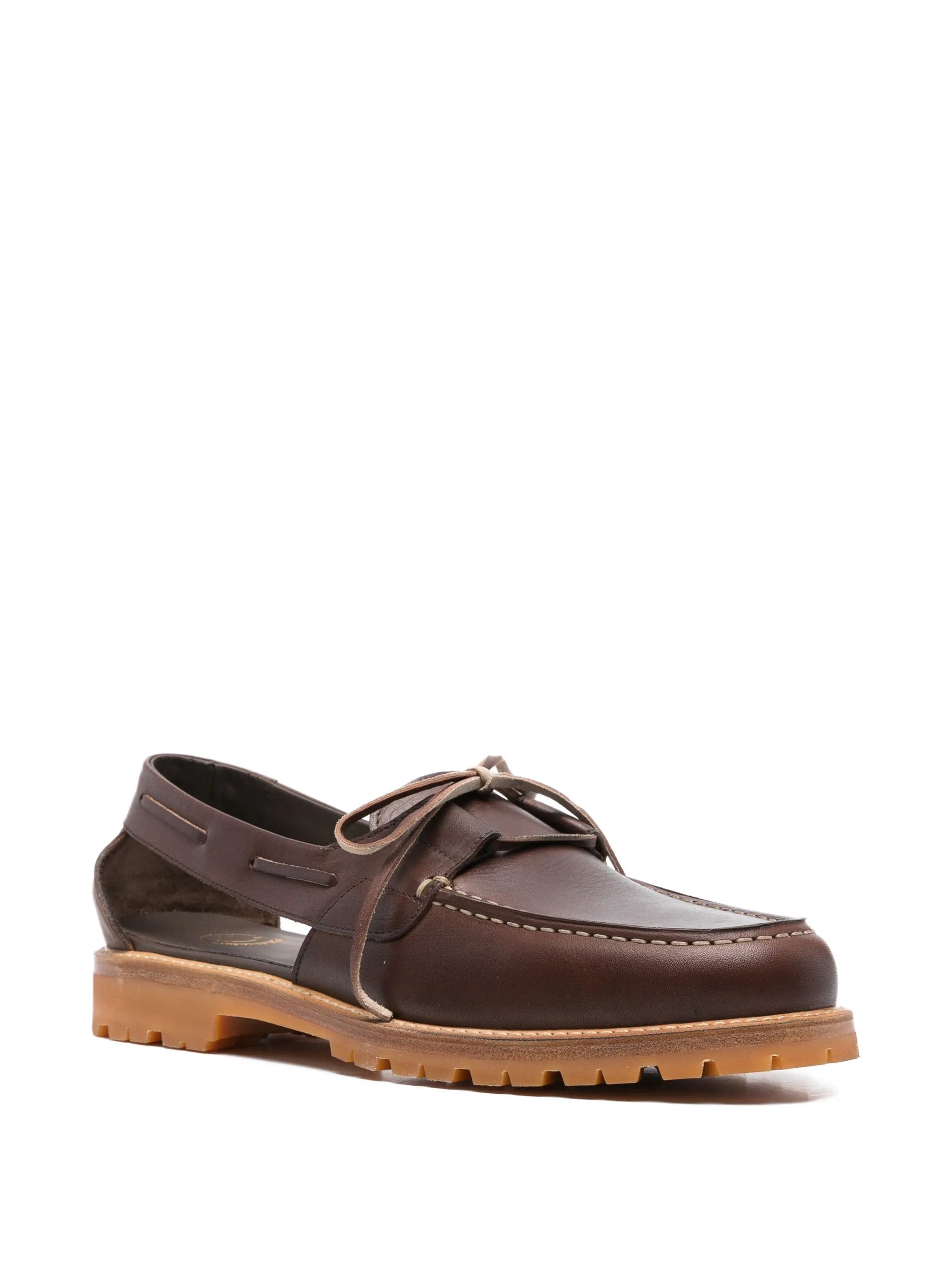 A Kind of Guise Barolo cut - out boat shoes