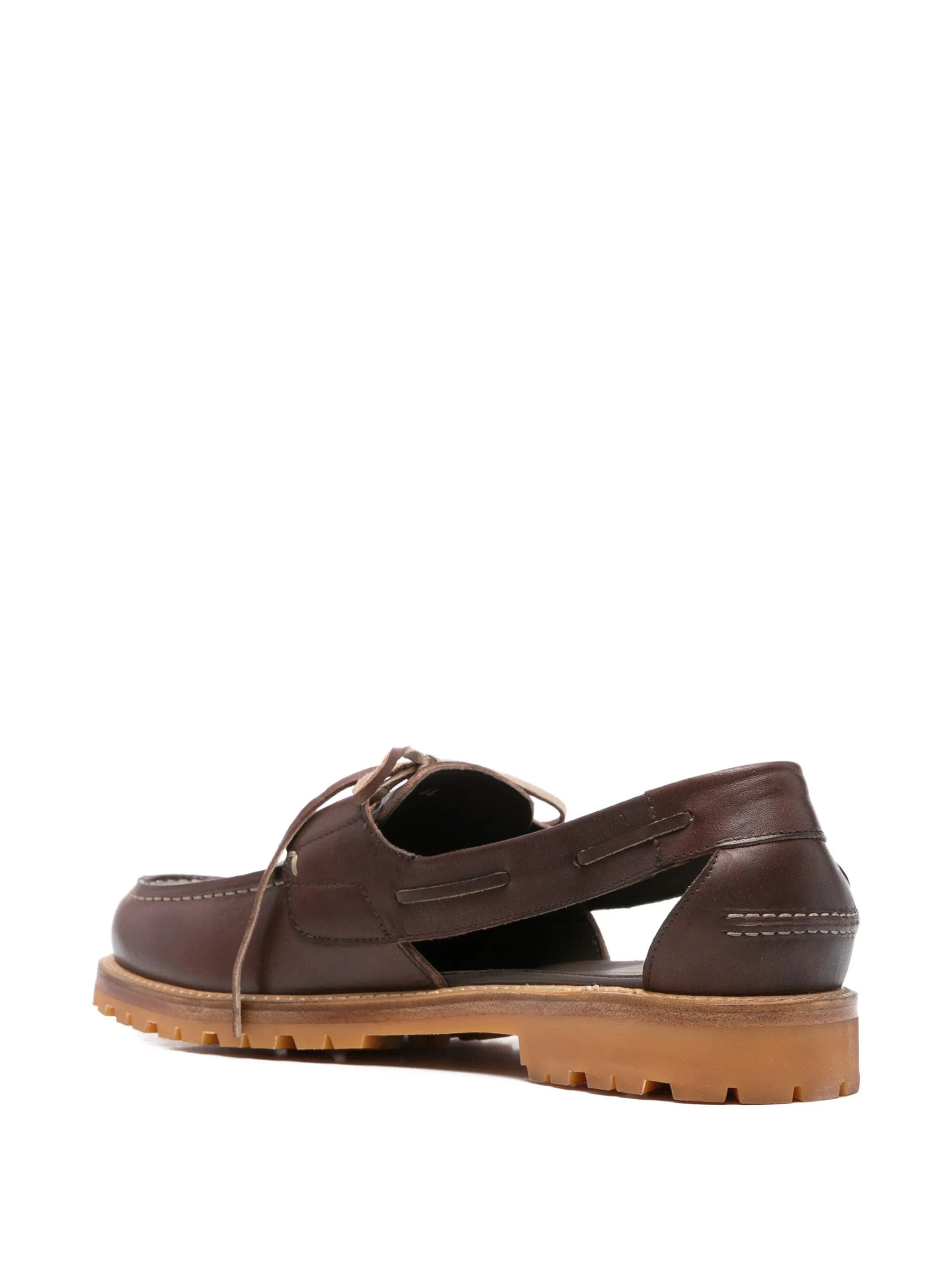 A Kind of Guise Barolo cut - out boat shoes