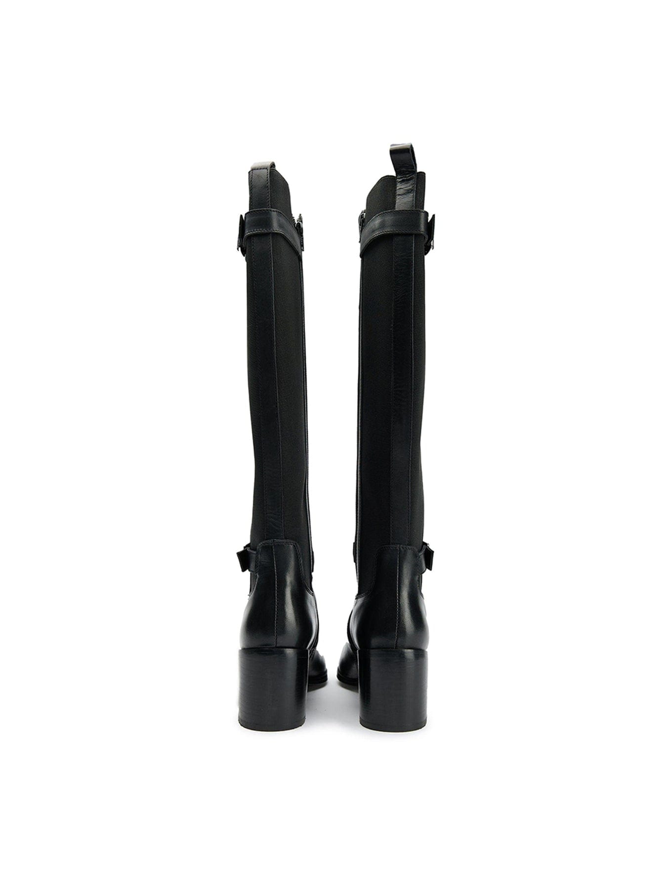 Sole Gotta Elasticated Knee High Boots Black