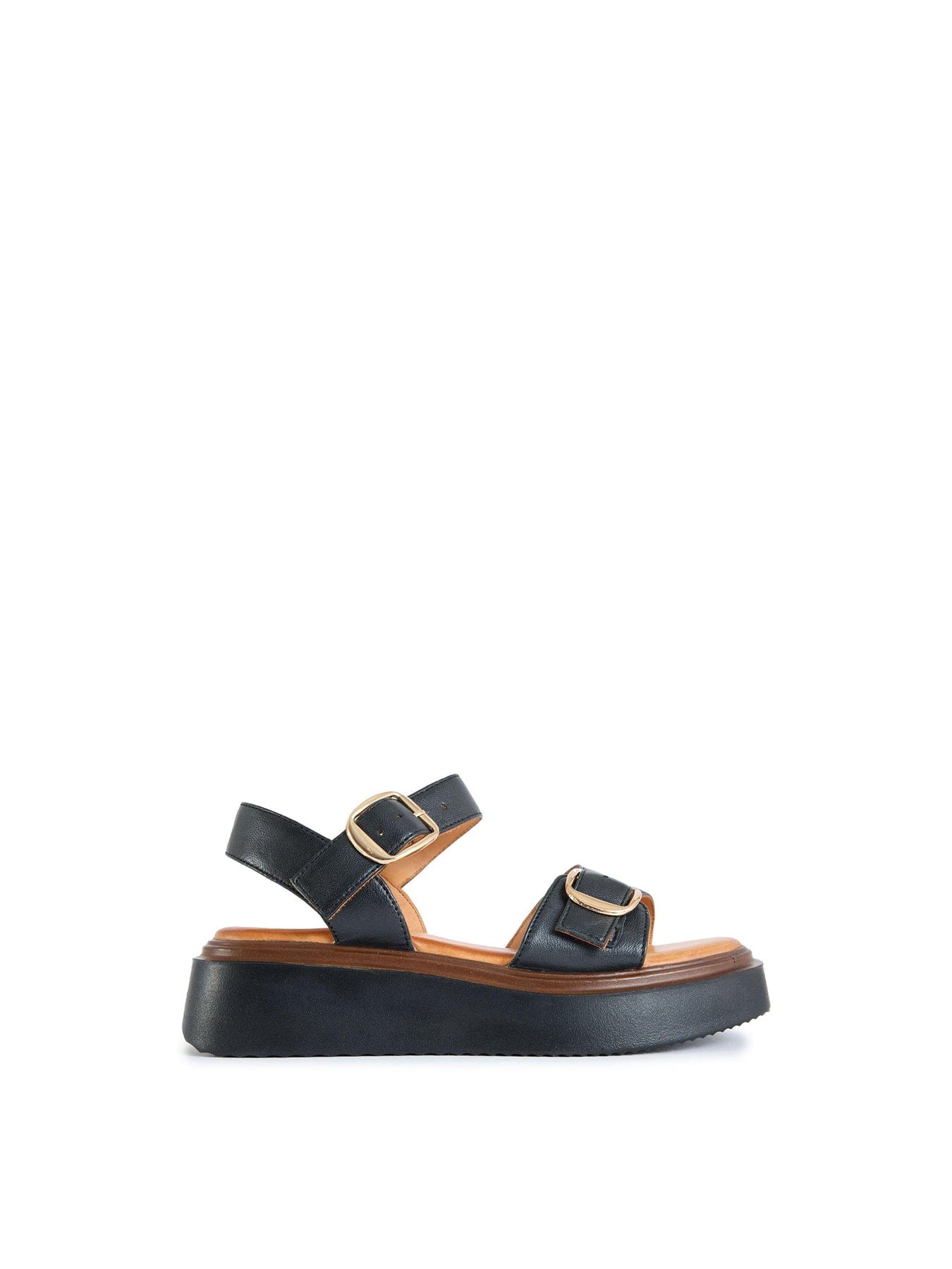 Sole Ldn Bodie Flatform Sandals Black