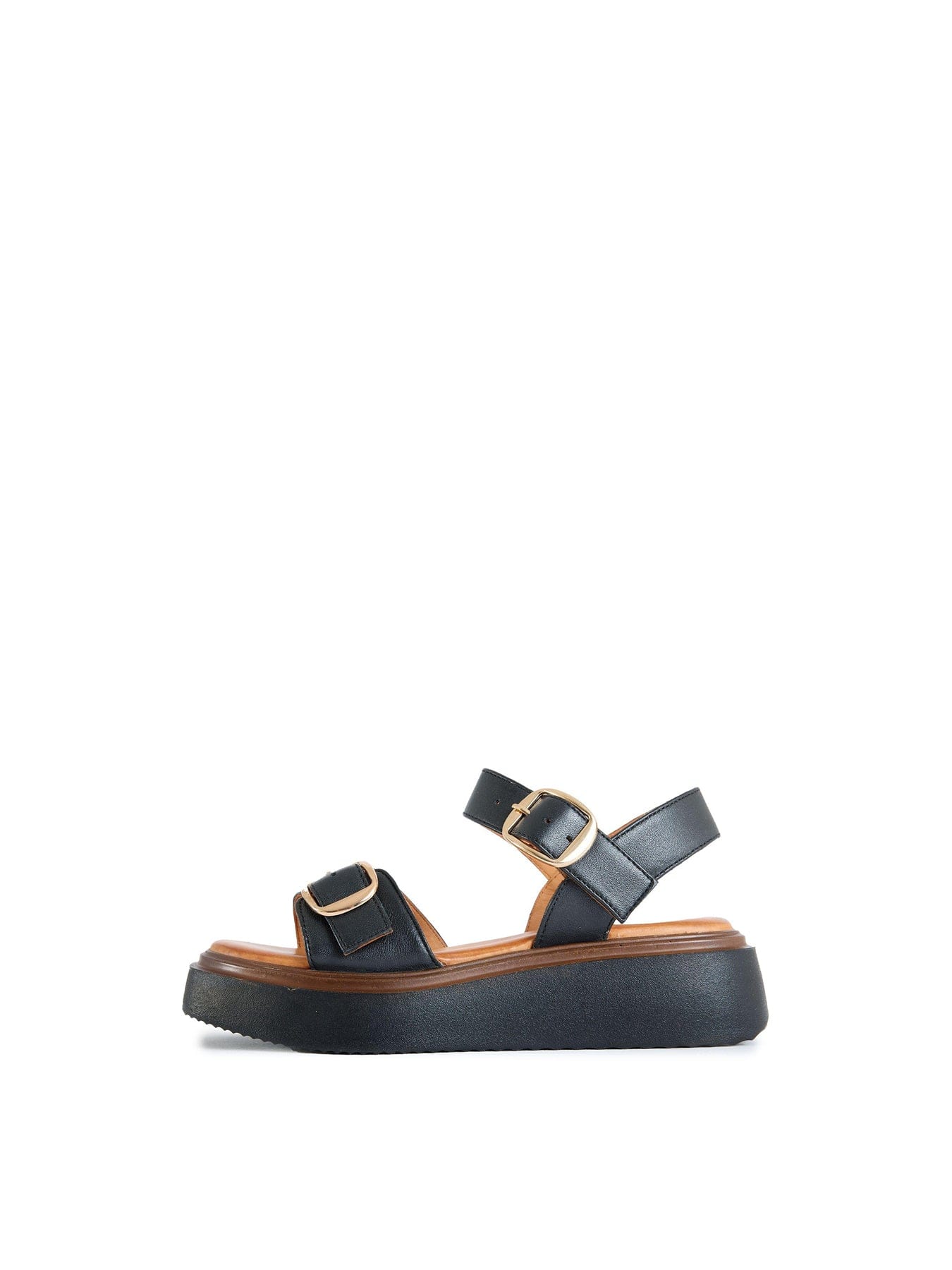 Sole Ldn Bodie Flatform Sandals Black