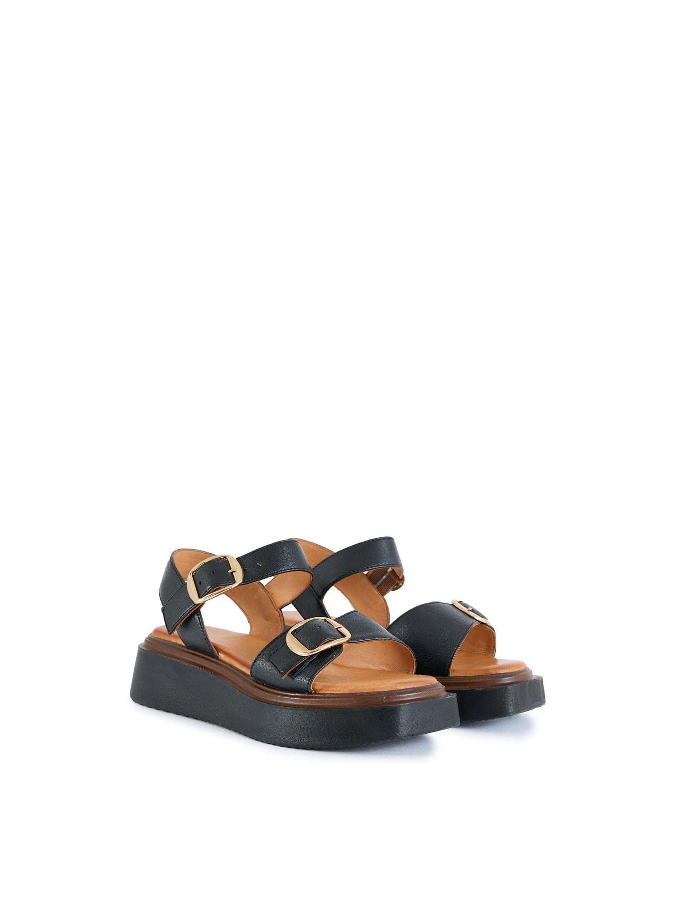 Sole Ldn Bodie Flatform Sandals Black