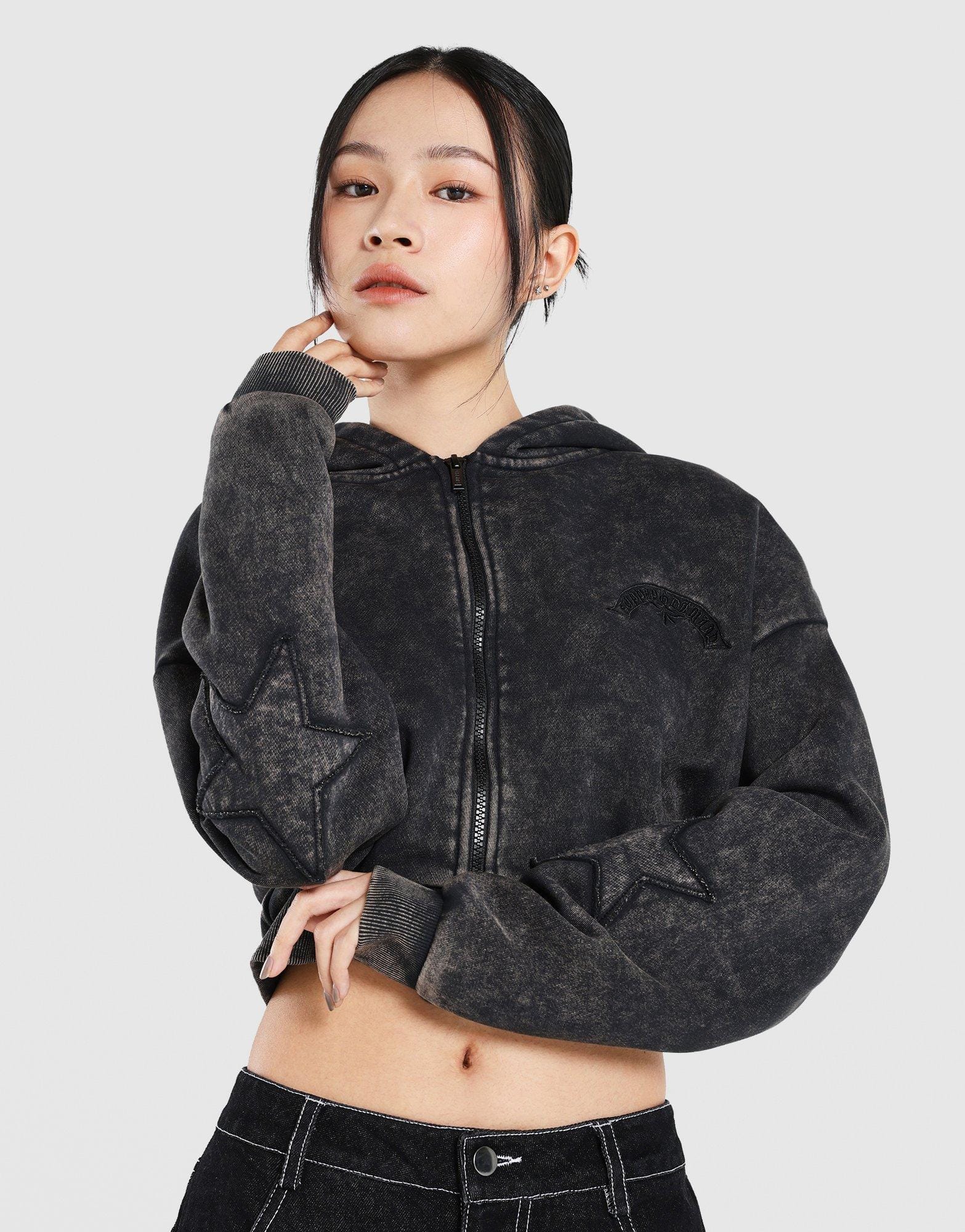 Supply & Demand Star Boxy Full Zip Hoodie