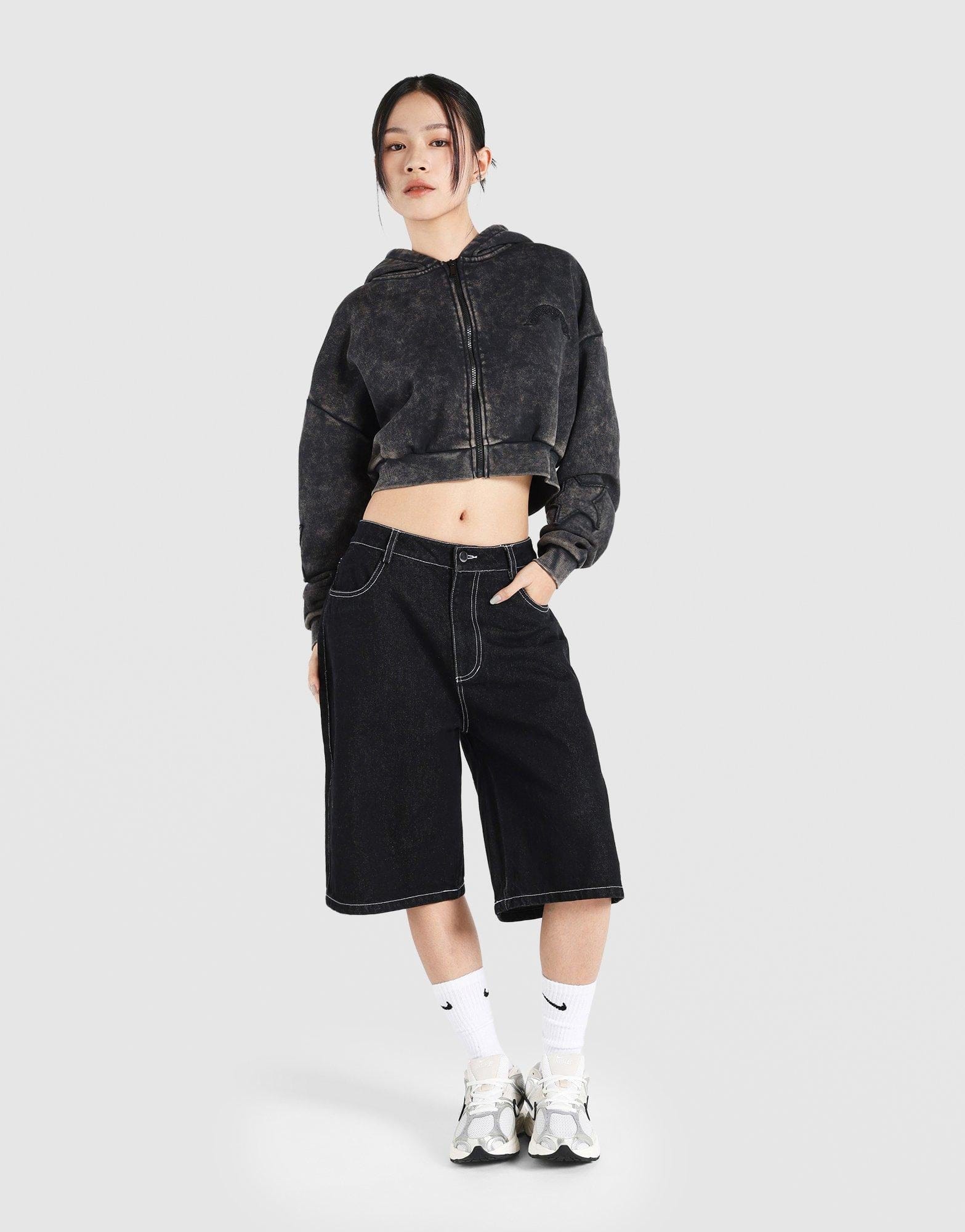 Supply & Demand Star Boxy Full Zip Hoodie
