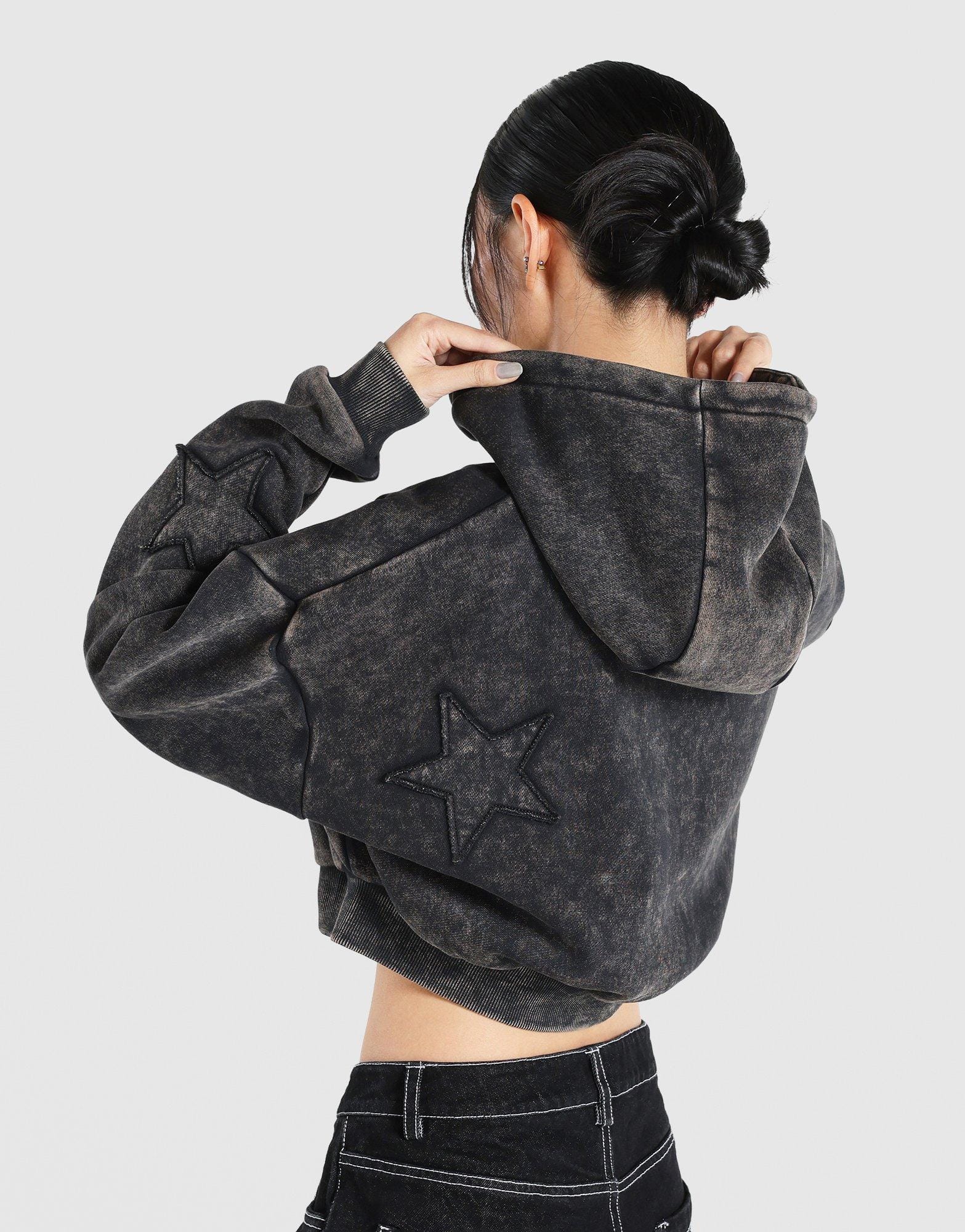Supply & Demand Star Boxy Full Zip Hoodie