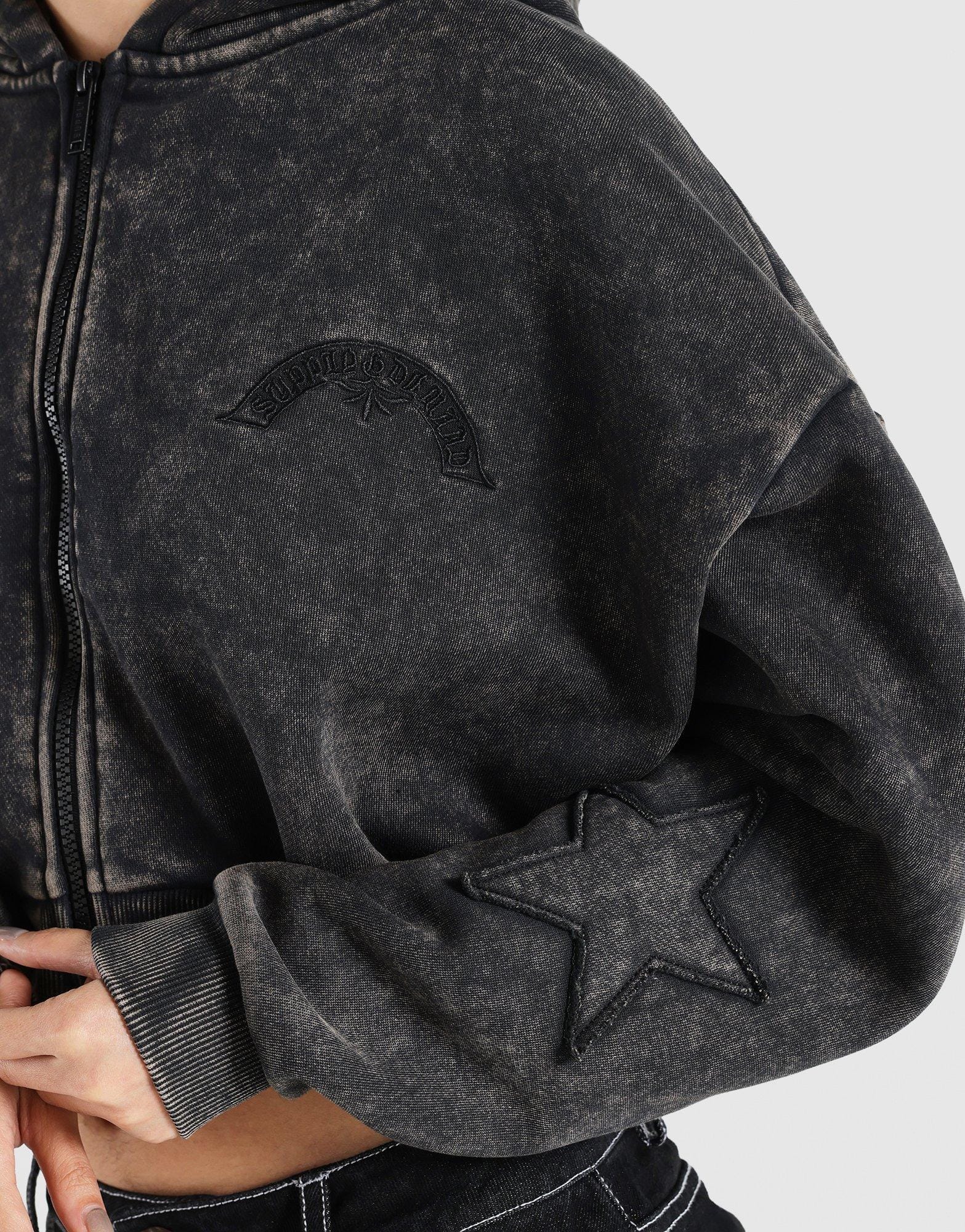 Supply & Demand Star Boxy Full Zip Hoodie