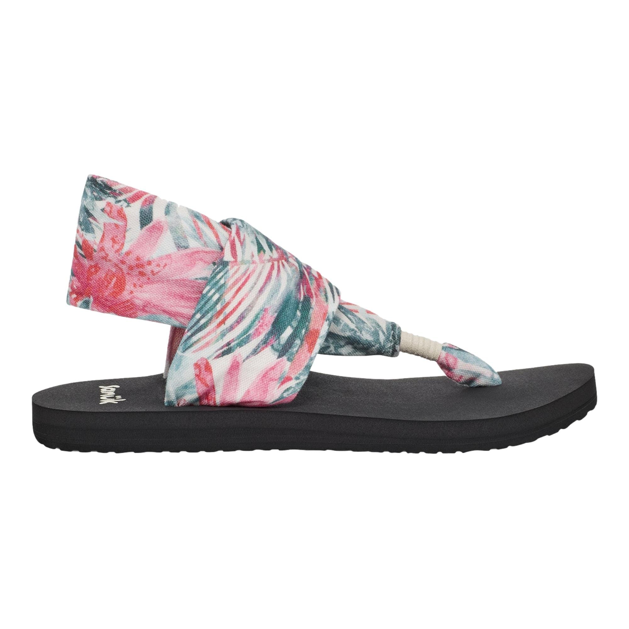 SOFT Sanuk Sling Soft Top Watercolor Palm Pink Multi 1139260 - PKMU Women's