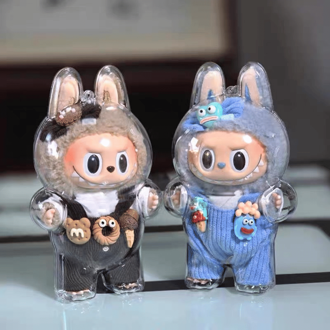 MY Funbox Official Store Acrylic Protector for Labubu V1 Macaron Series