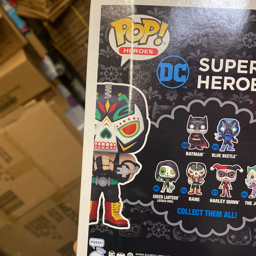 Funko Pop Dia de los DC Bane Glow in the Dark Exclusive 412 Vinyl Figure