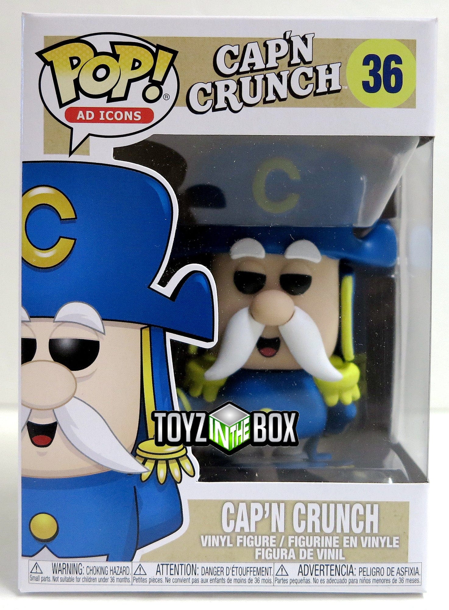 Funko Pop Ad Icons Quaker Oats Cap'n Crunch 36 VInyl Figure
