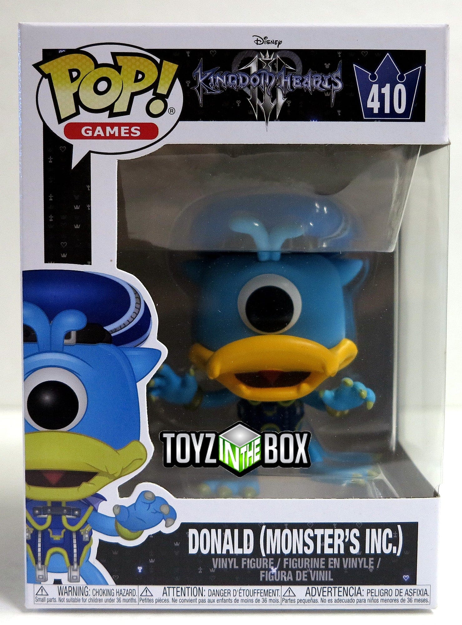 Funko Pop Kingdom Hearts 3 Donald Duck (Monster's Inc.) 410 Vinyl Figure