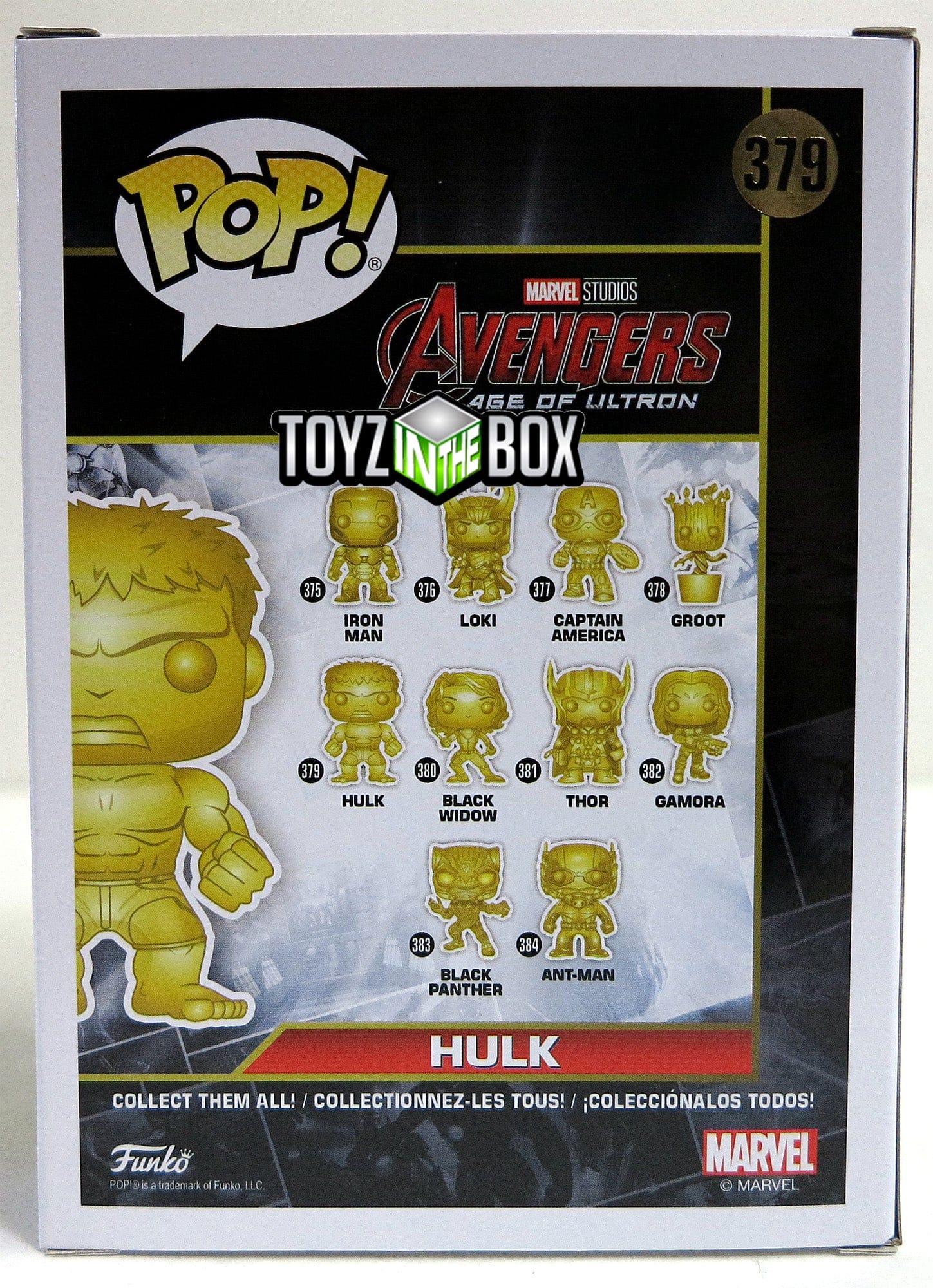 Funko Pop Pop Funko MCU Hulk Chrome 379 Vinyl Figure
