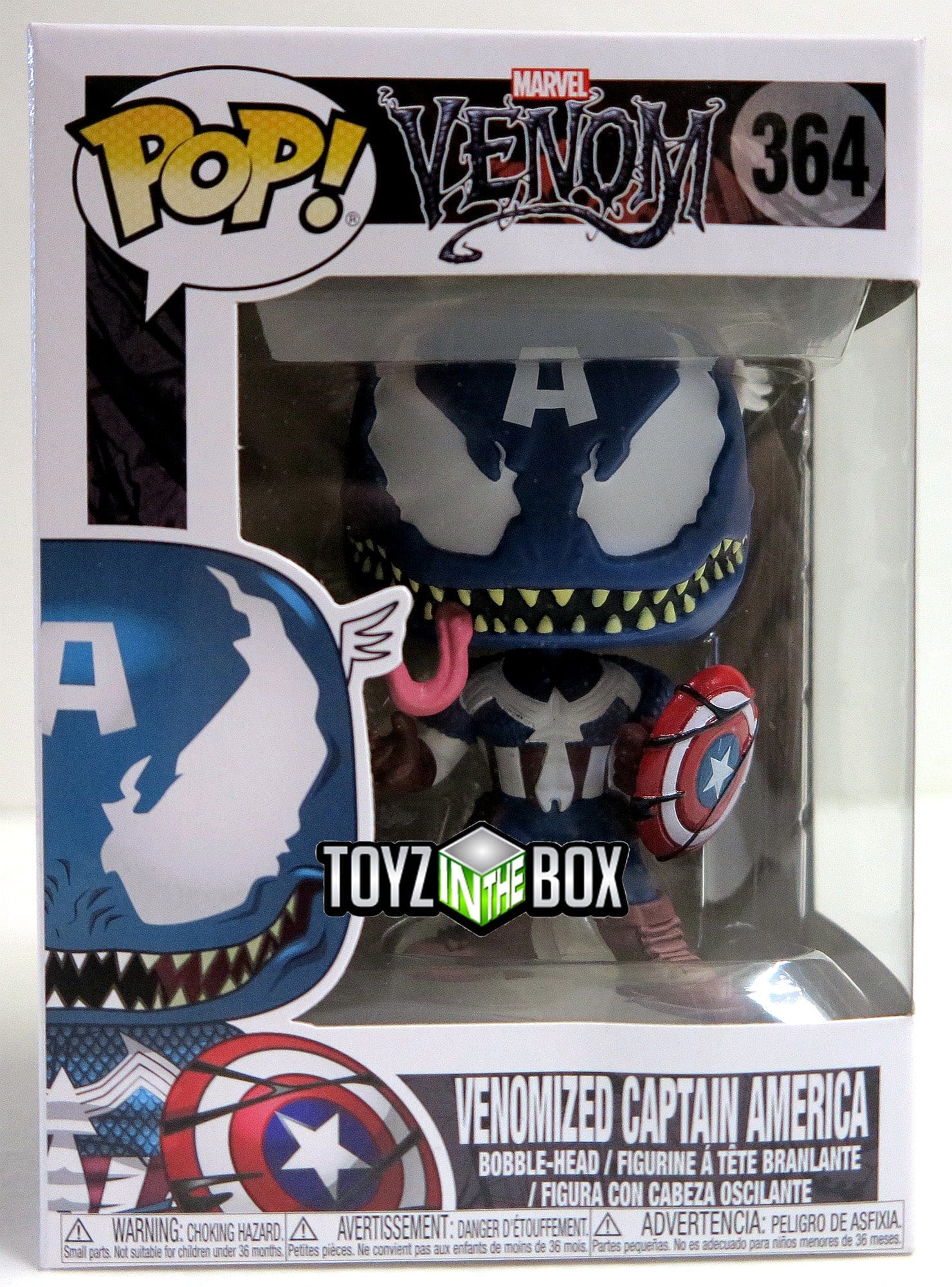 Funko Pop Marvel Venomized Captain America 364 Vinyl Figure