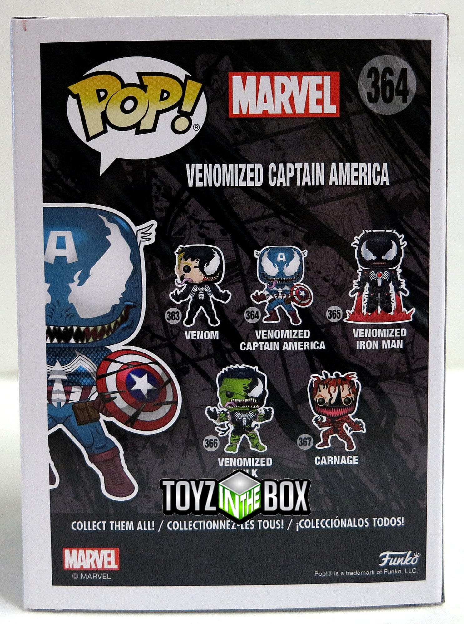 Funko Pop Marvel Venomized Captain America 364 Vinyl Figure