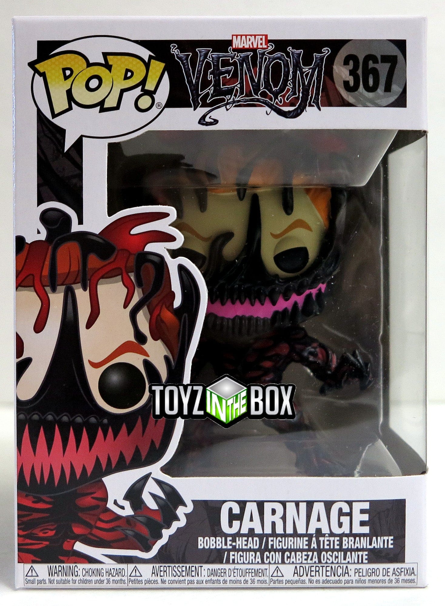 Funko Pop Marvel Venom Carnage (Cletus Kasady) 367 Vinyl Figure