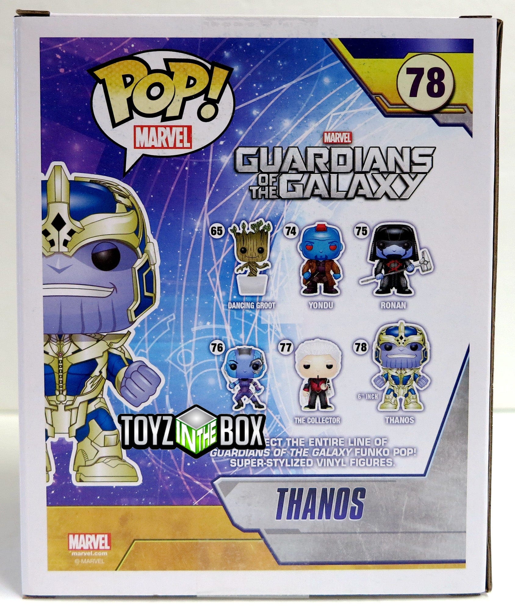 Funko Pop Guardians of the Galaxy Thanos GITD EE Exclusive 78 Vinyl Figure