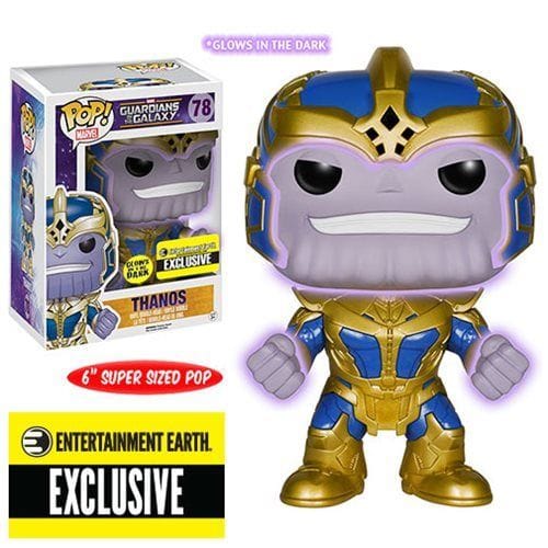 Funko Pop Guardians of the Galaxy Thanos GITD EE Exclusive 78 Vinyl Figure