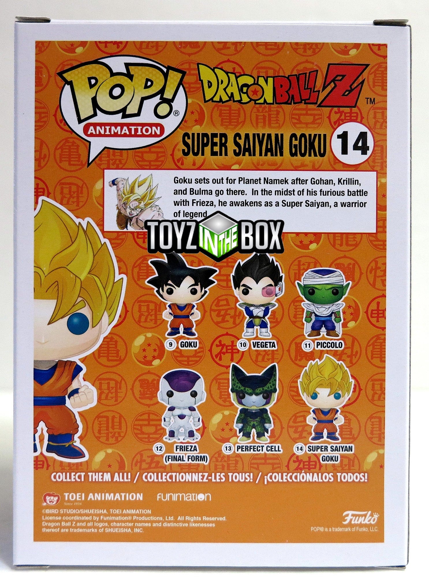Funko Pop Pop Funko Dragonball Z Super Saiyan Goku GITD EE Exclusive 14 Vinyl Figure