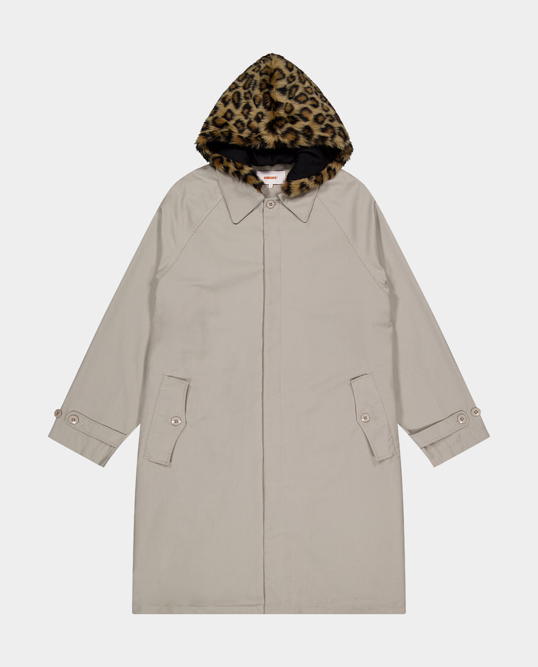 Checks Downtown - Raglan Overcoat - Taupe