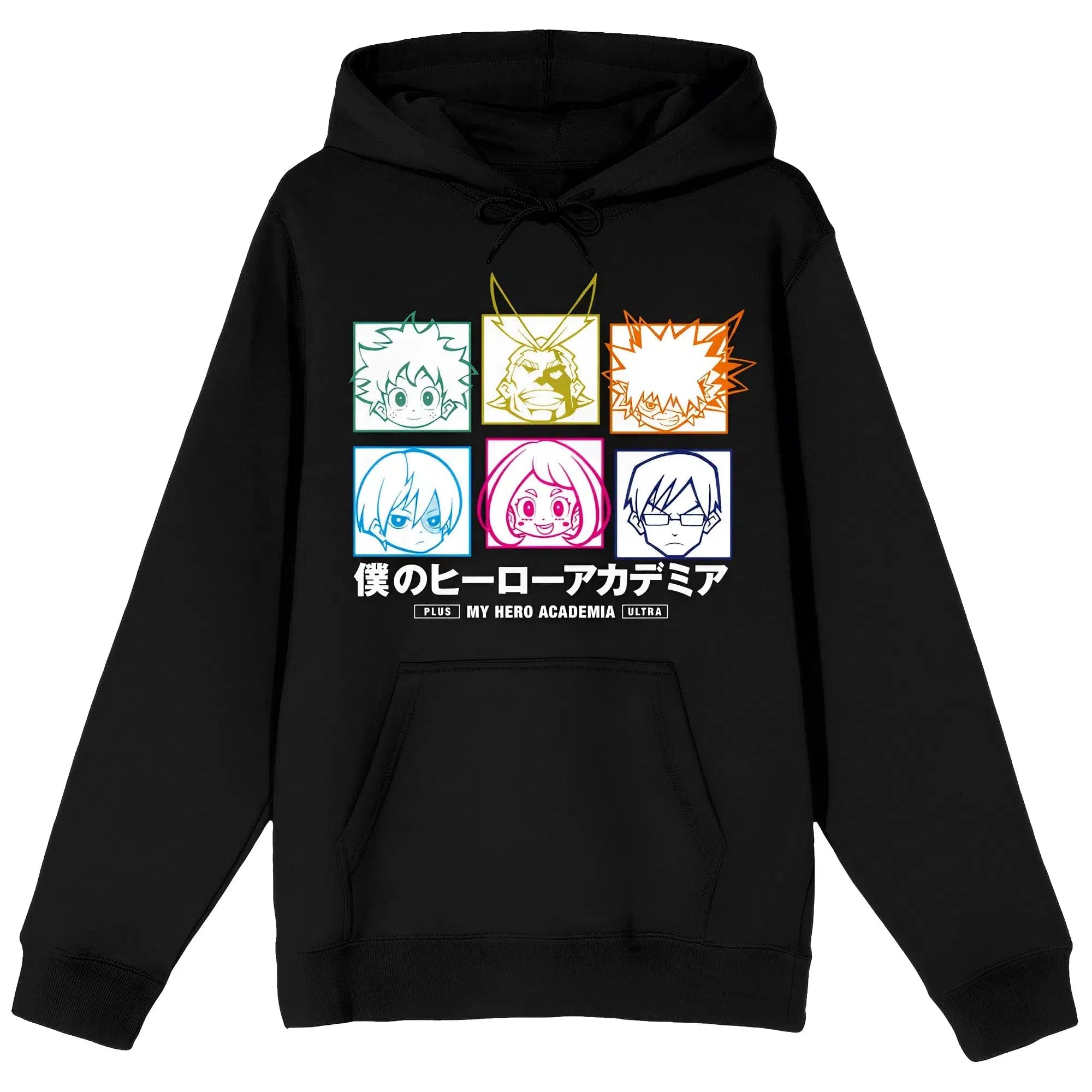 Bioworld My Hero Academia - Chibi Characters Men's Hoodie Sweatshirt (Black) - Bioworld