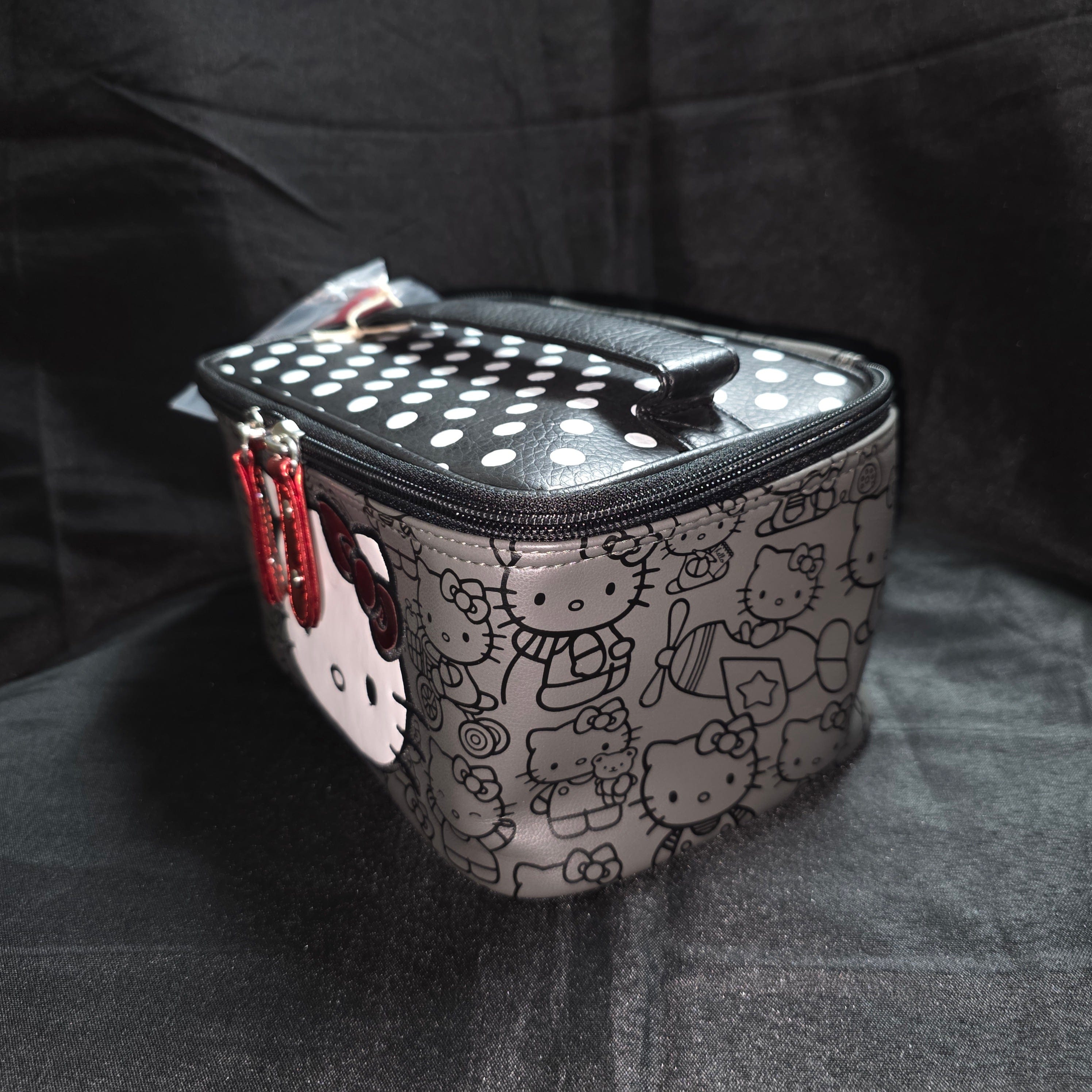 Loungefly x Hello Kitty Grey & Black Makeup Bag