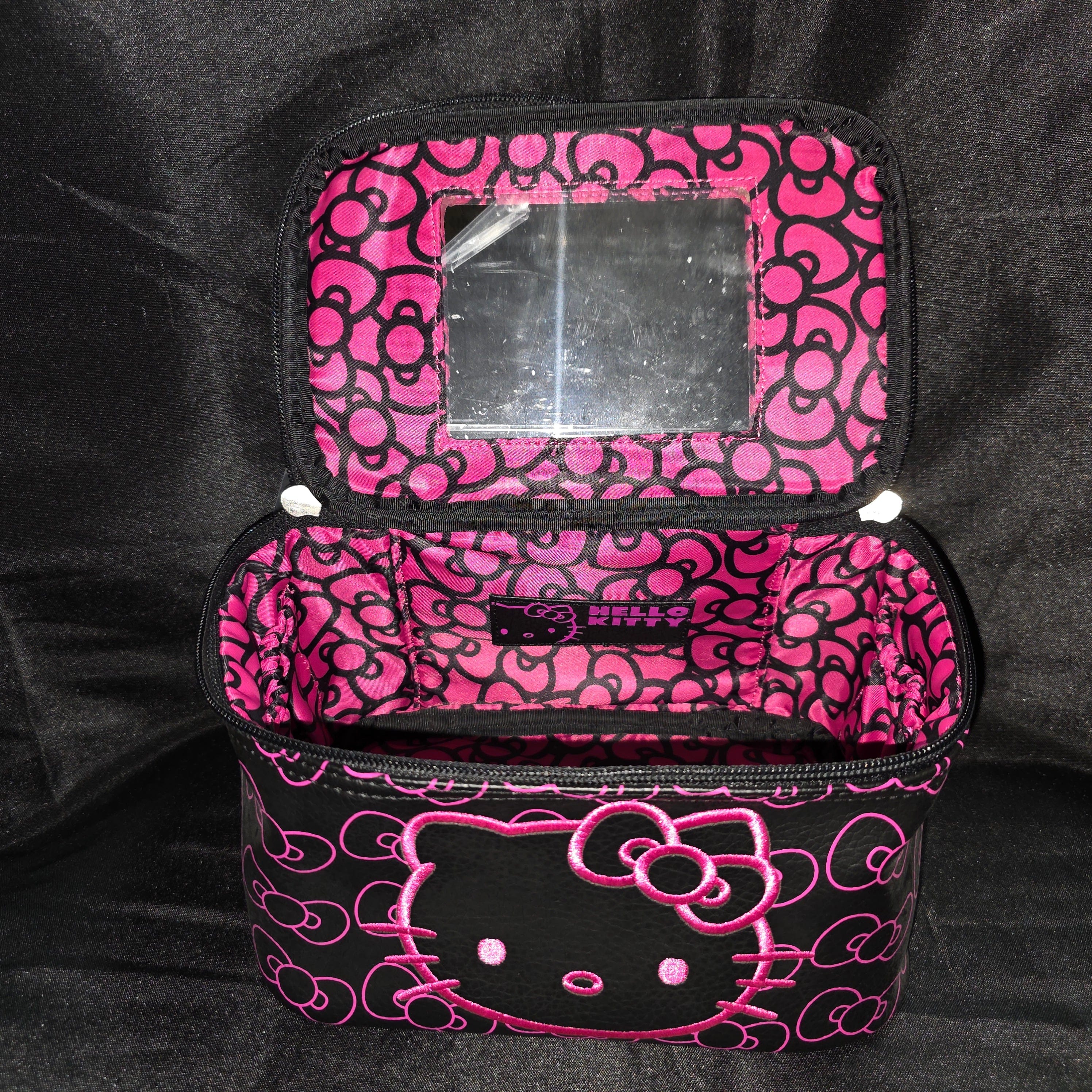 Loungefly x Hello Kitty Pink & Black Makeup Bag