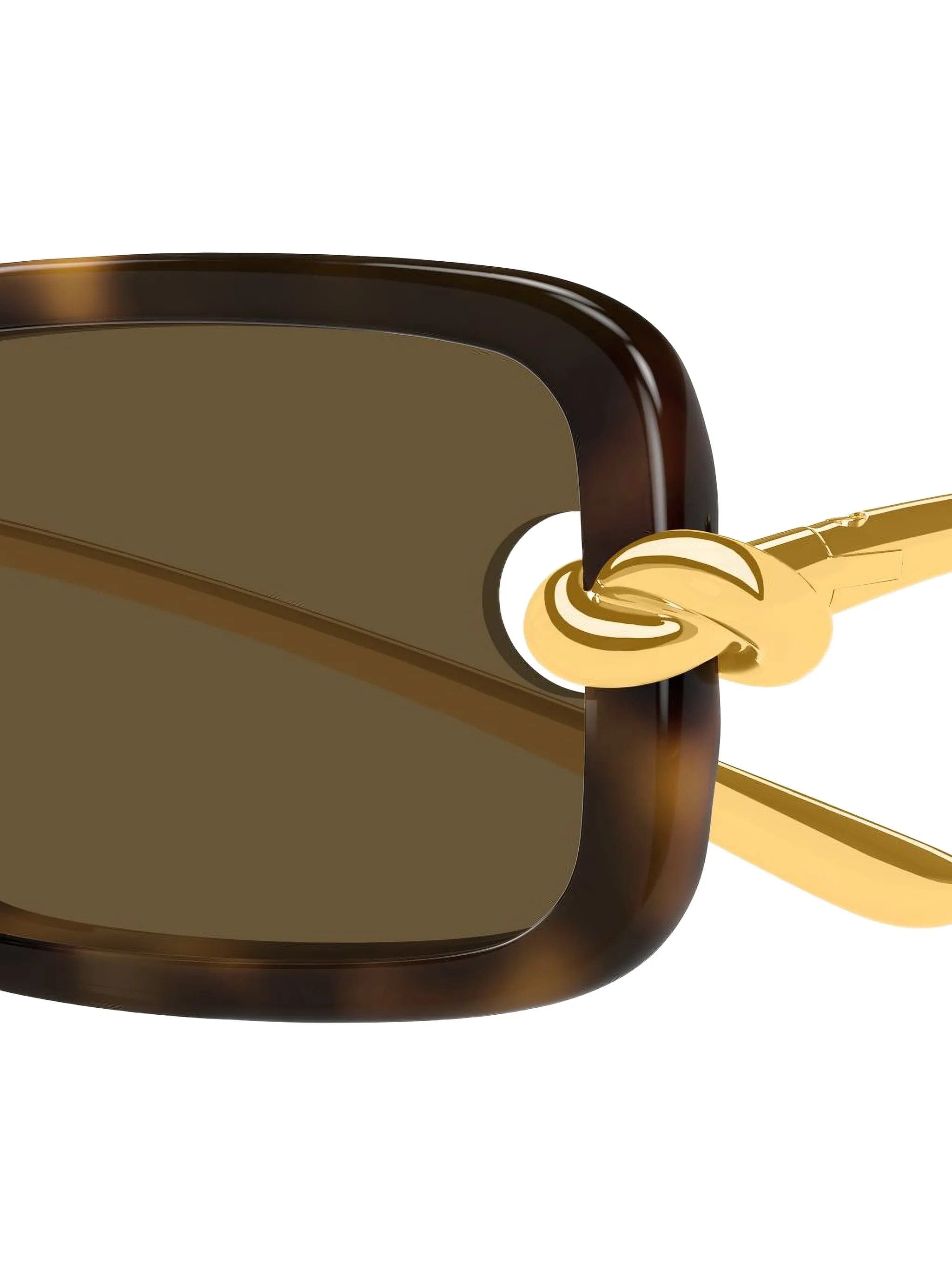 Bottega Veneta Eyewear rectangle - frame sunglasses