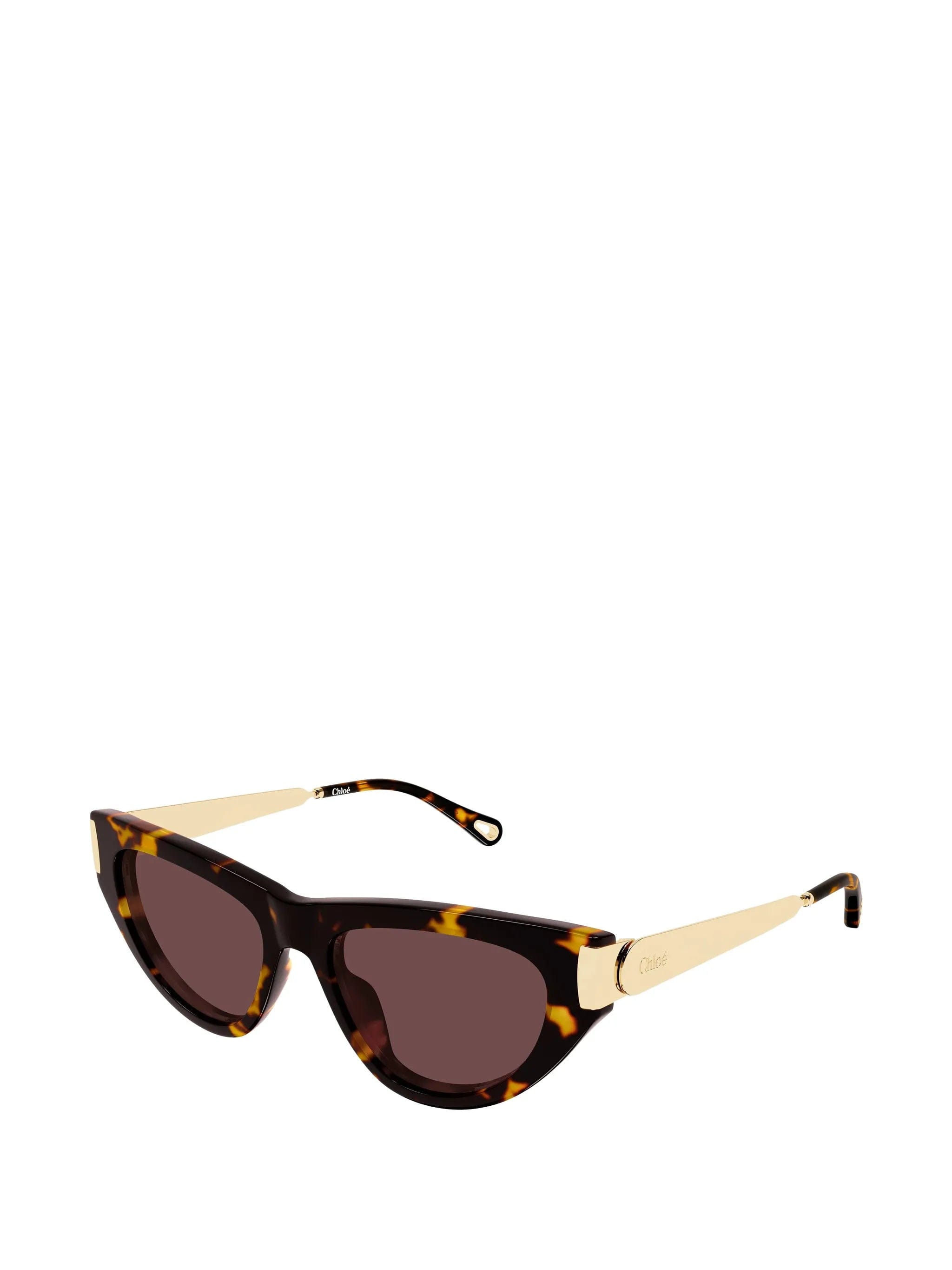 Chloé Eyewear cat - eye tortoiseshell - effect sunglasses