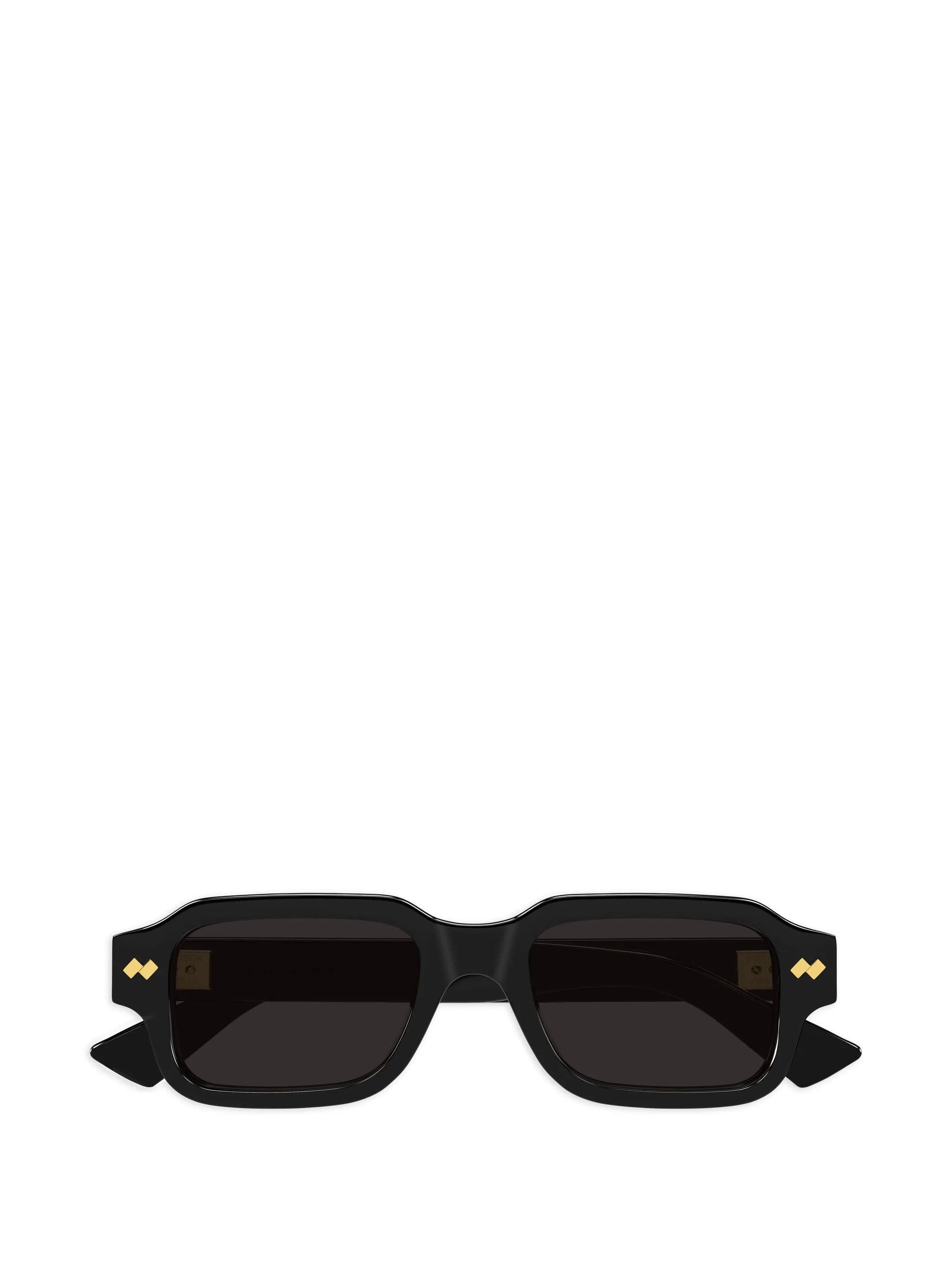 Bottega Veneta Eyewear Intrecciato rectangular - frame sunglasses