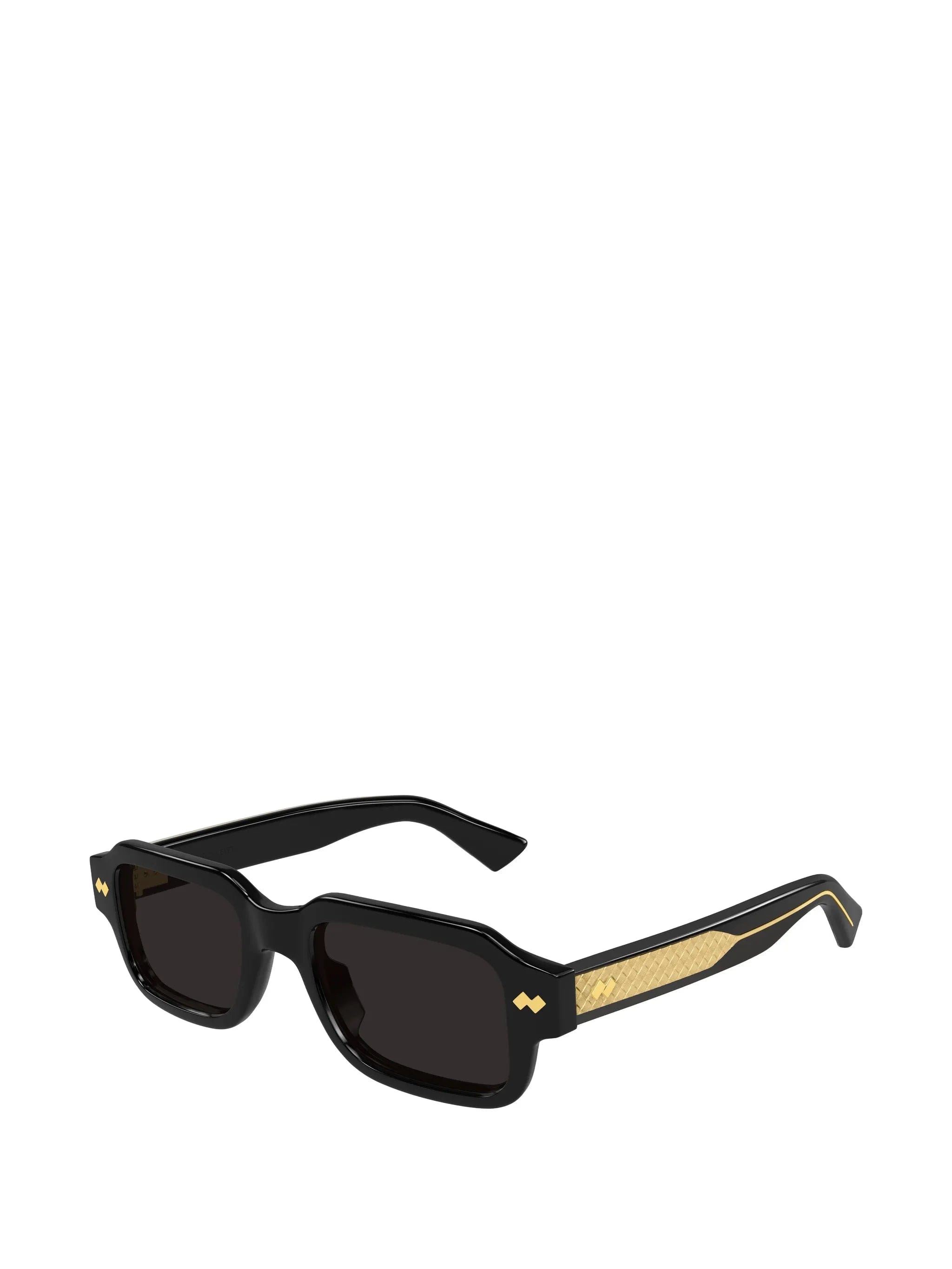 Bottega Veneta Eyewear Intrecciato rectangular - frame sunglasses