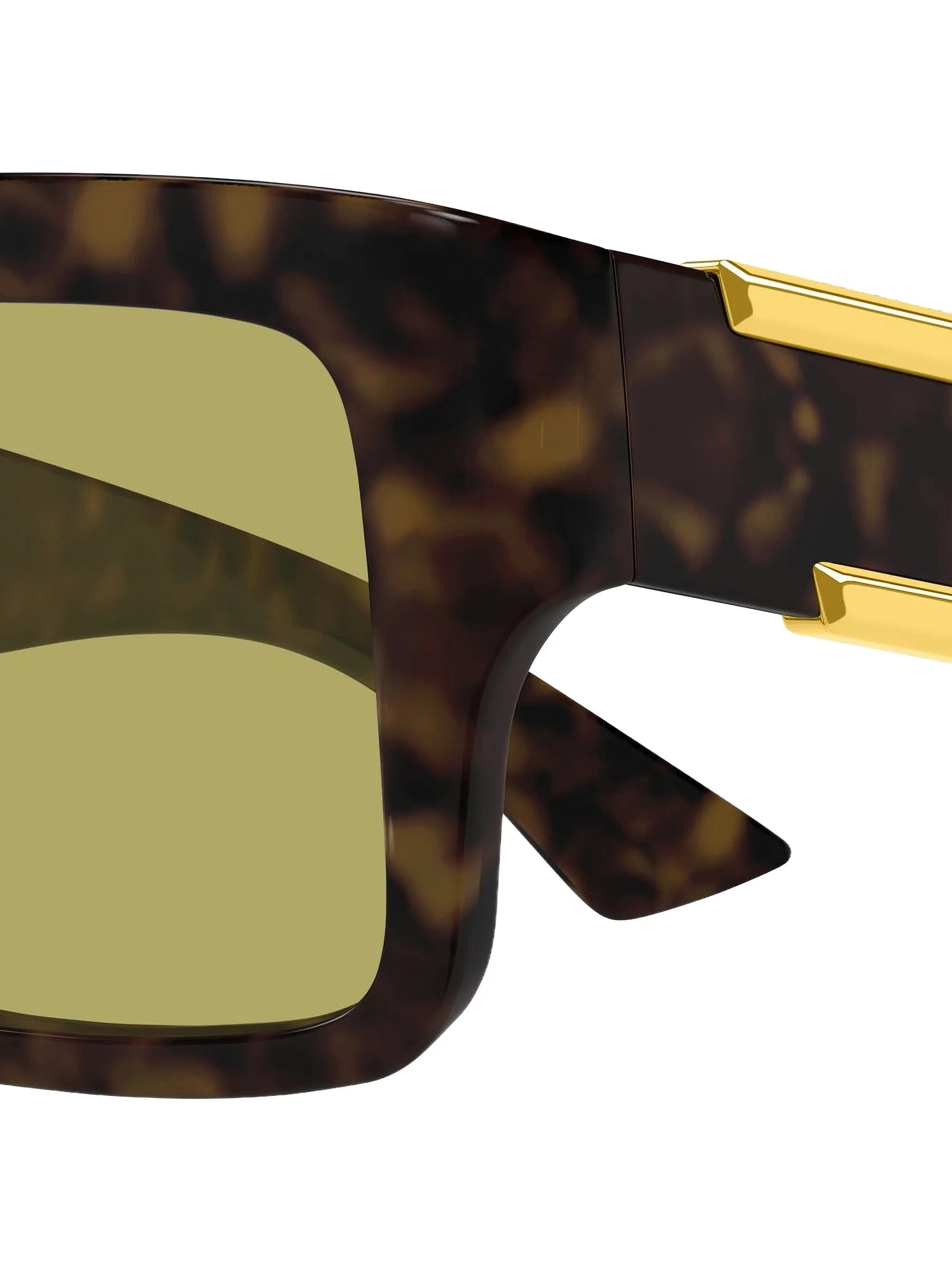 Bottega Veneta Eyewear havana rectangle sunglasses
