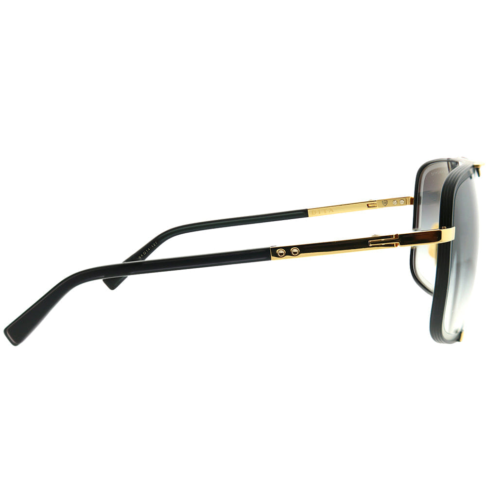 Aviator Mach - Five DRX - 2087 - A - BLK - GLD - 64 Unisex Aviator Sunglasses