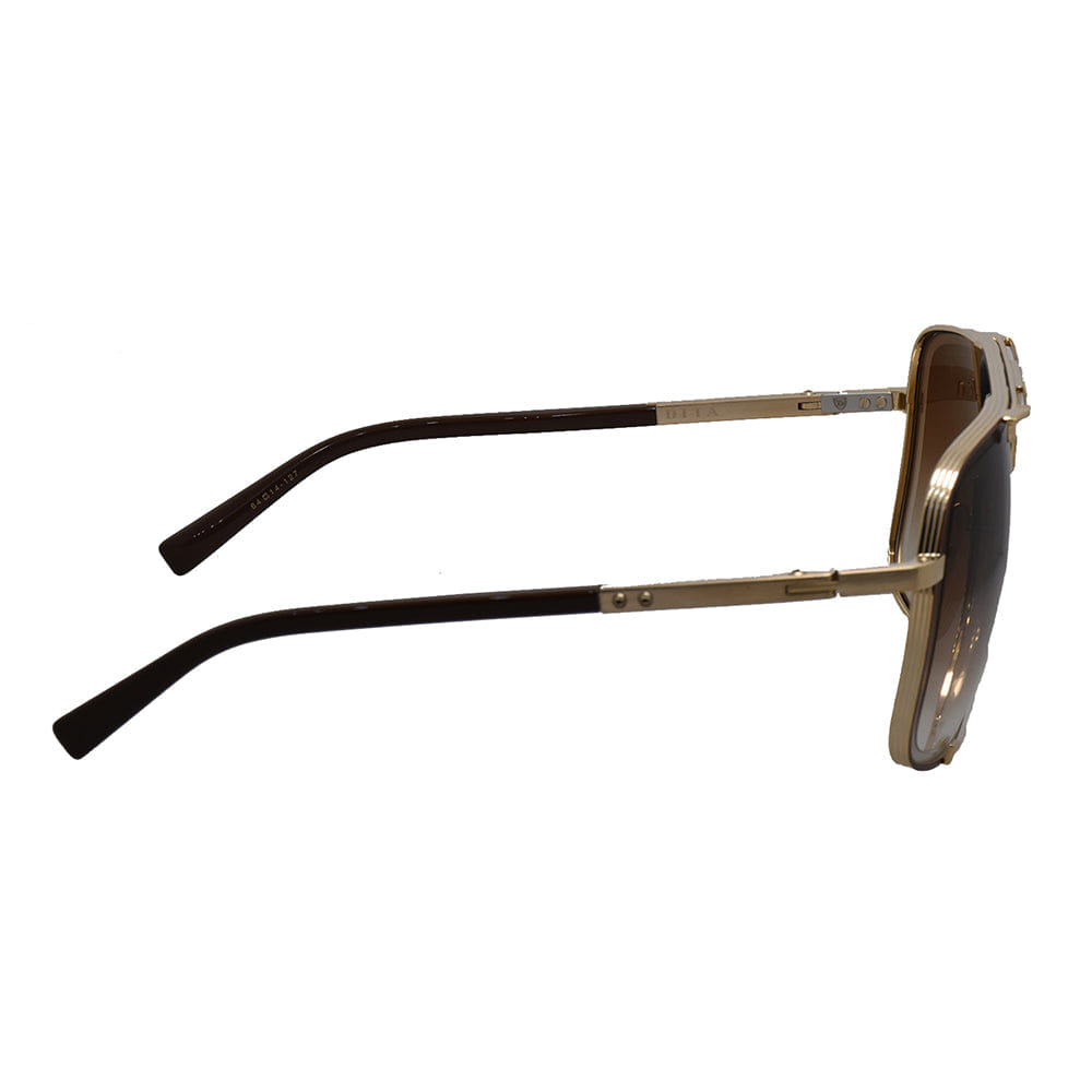 Aviator MACH - FIVE DT DRX - 2087 - I - GLD - BRN - 64 Unisex Aviator Sunglasses