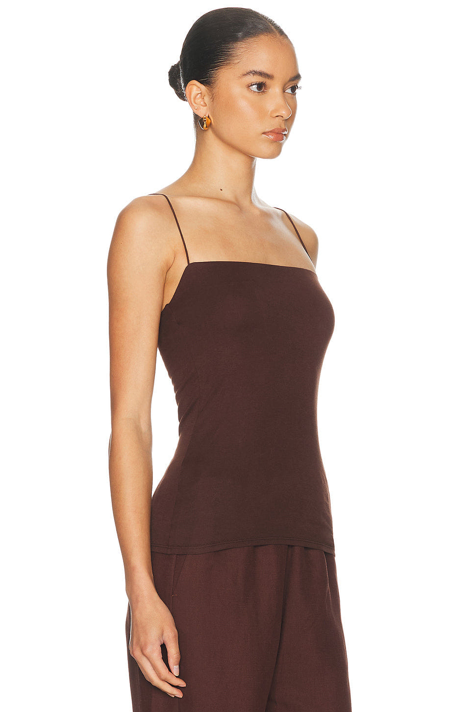 Enza Costa Supima Cotton Essential Strappy Tank Top