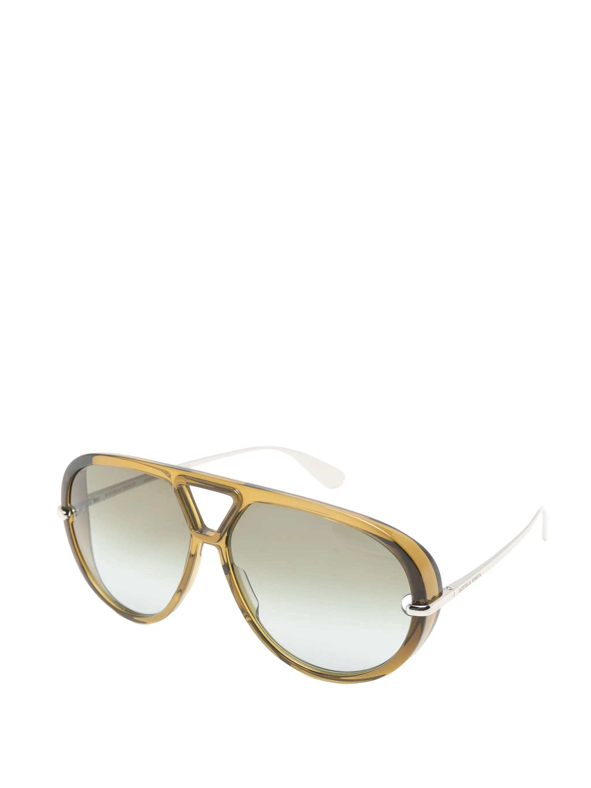 Bottega Veneta Eyewear Green Sunglasses