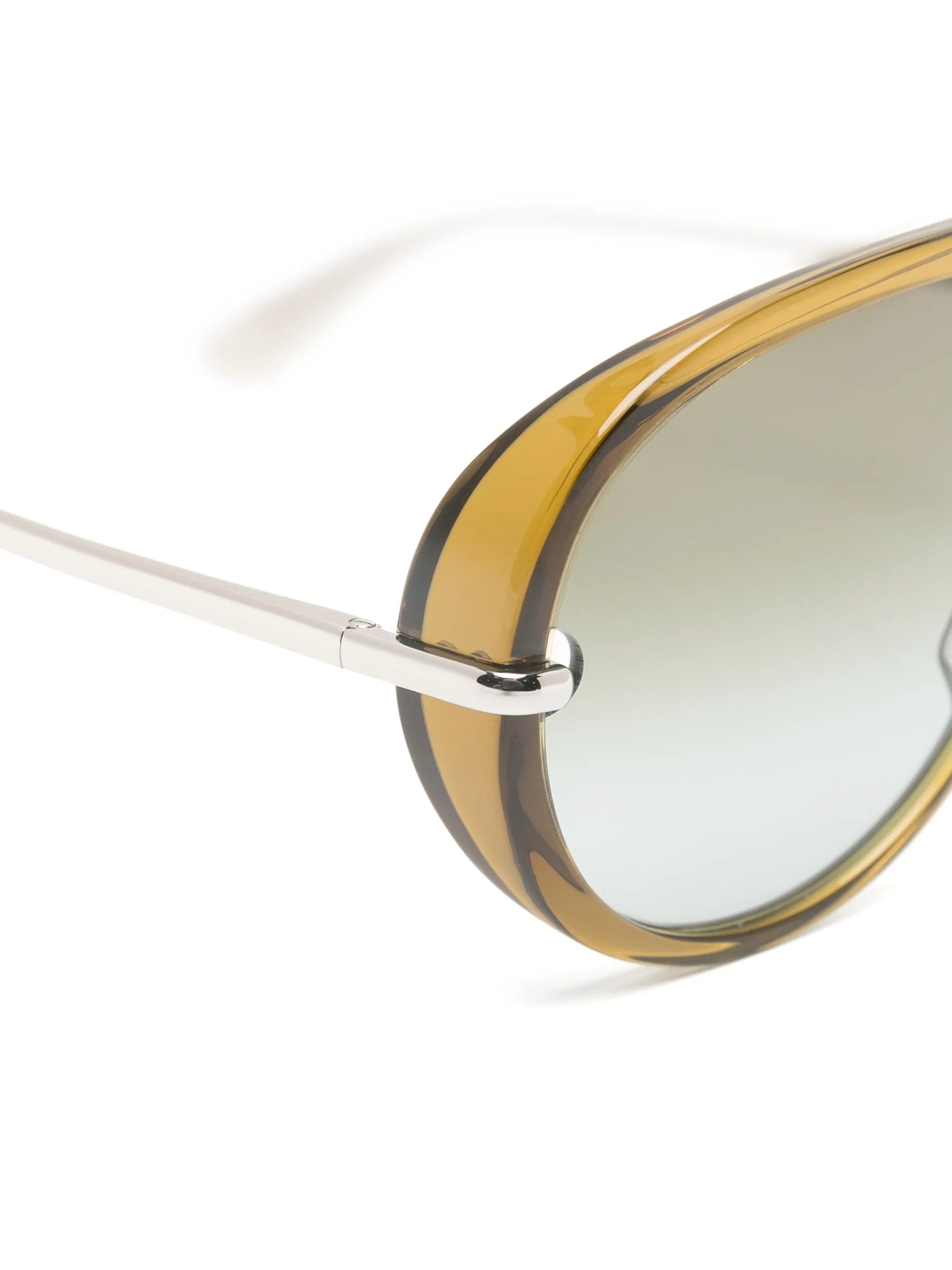 Bottega Veneta Eyewear Green Sunglasses