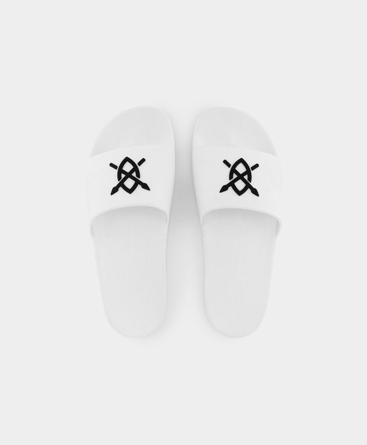 White Reslider Sandals