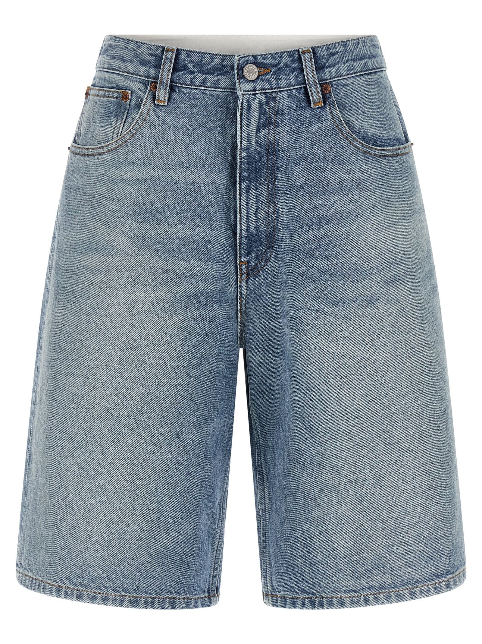 Mm6 Maison Margiela Bermuda Shorts — Blue