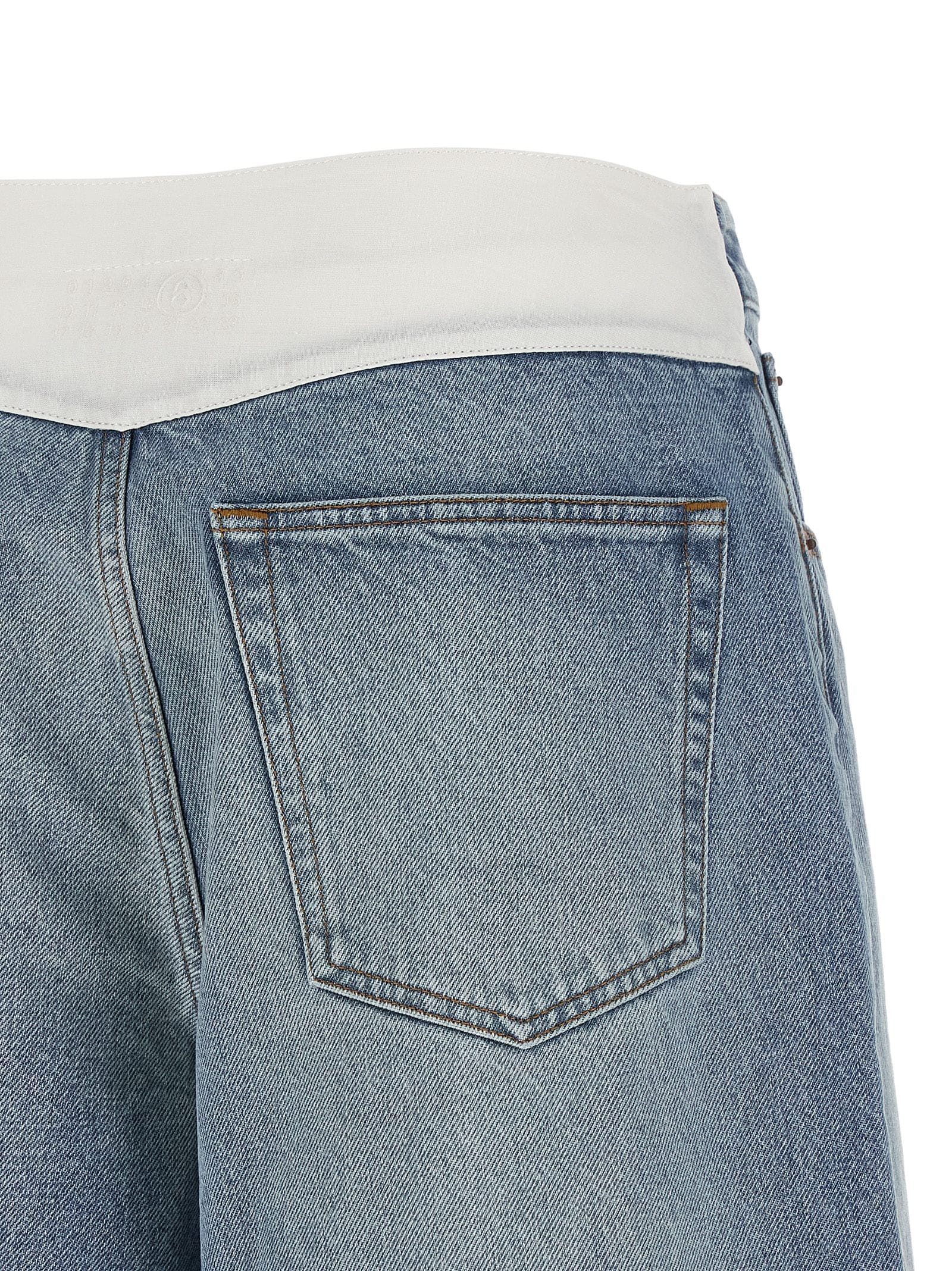 Mm6 Maison Margiela Bermuda Shorts — Blue