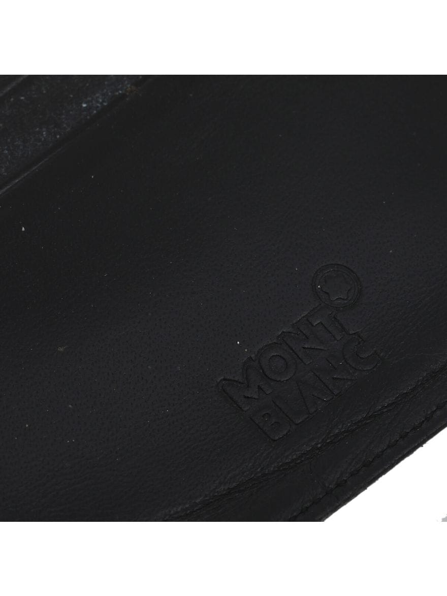 Mont Blanc Men's Black Leather Wallet