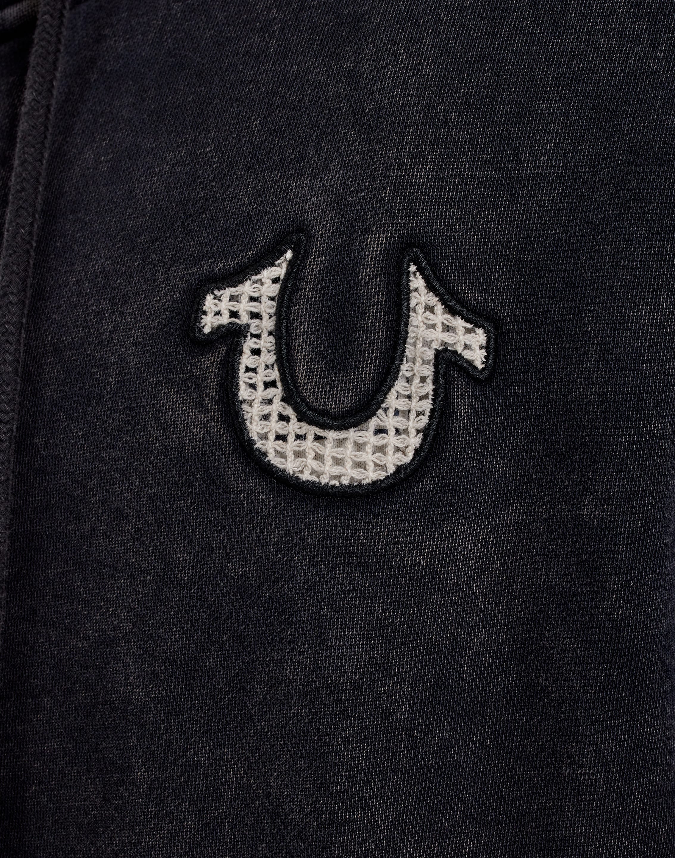 True Religion Mesh Inset Full - Zip Fleece Hoodie