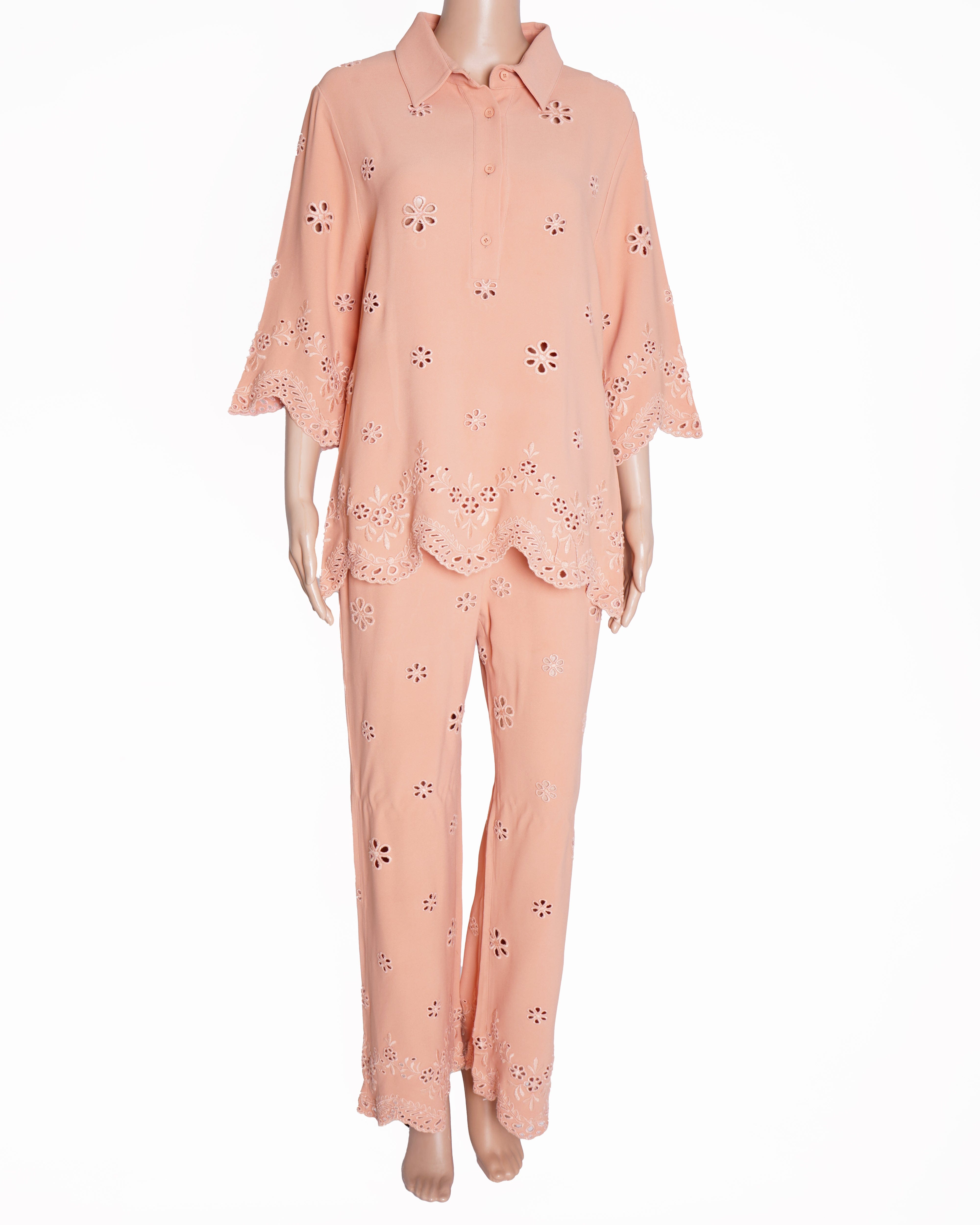 Elie saab embroidered shirt with pants