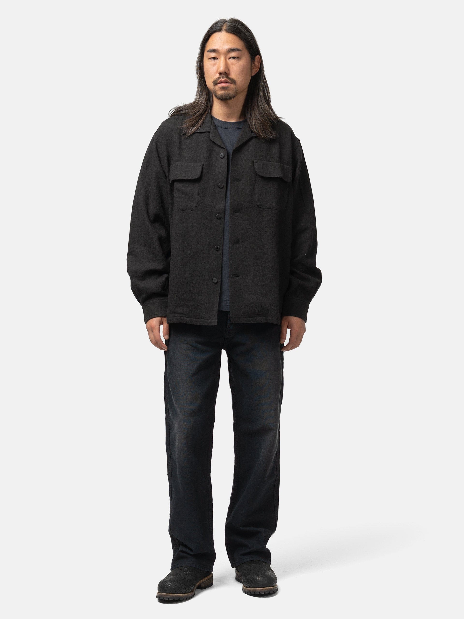 Visvim Fluxus 01 Wide G.Cords Black