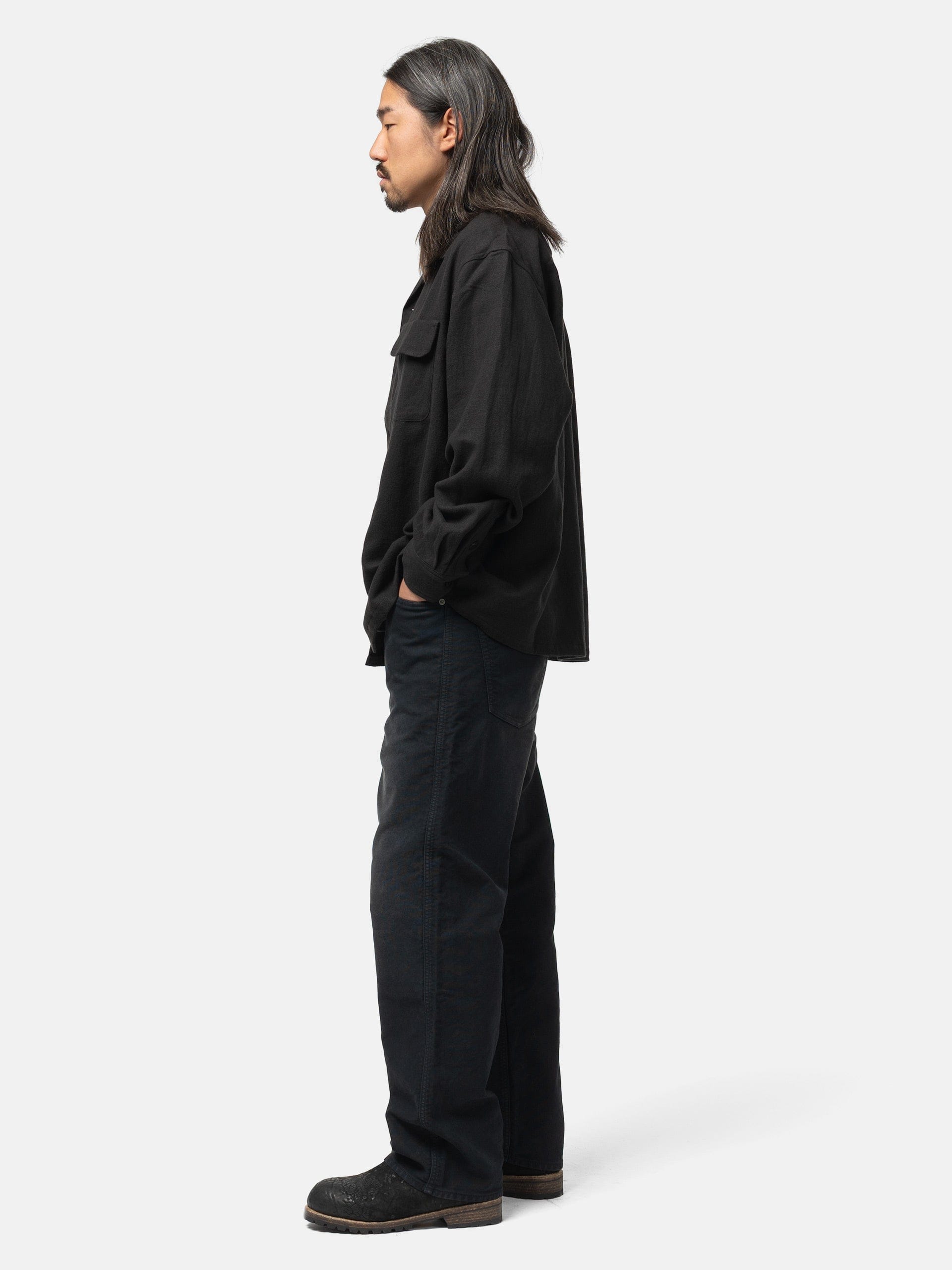Visvim Fluxus 01 Wide G.Cords Black