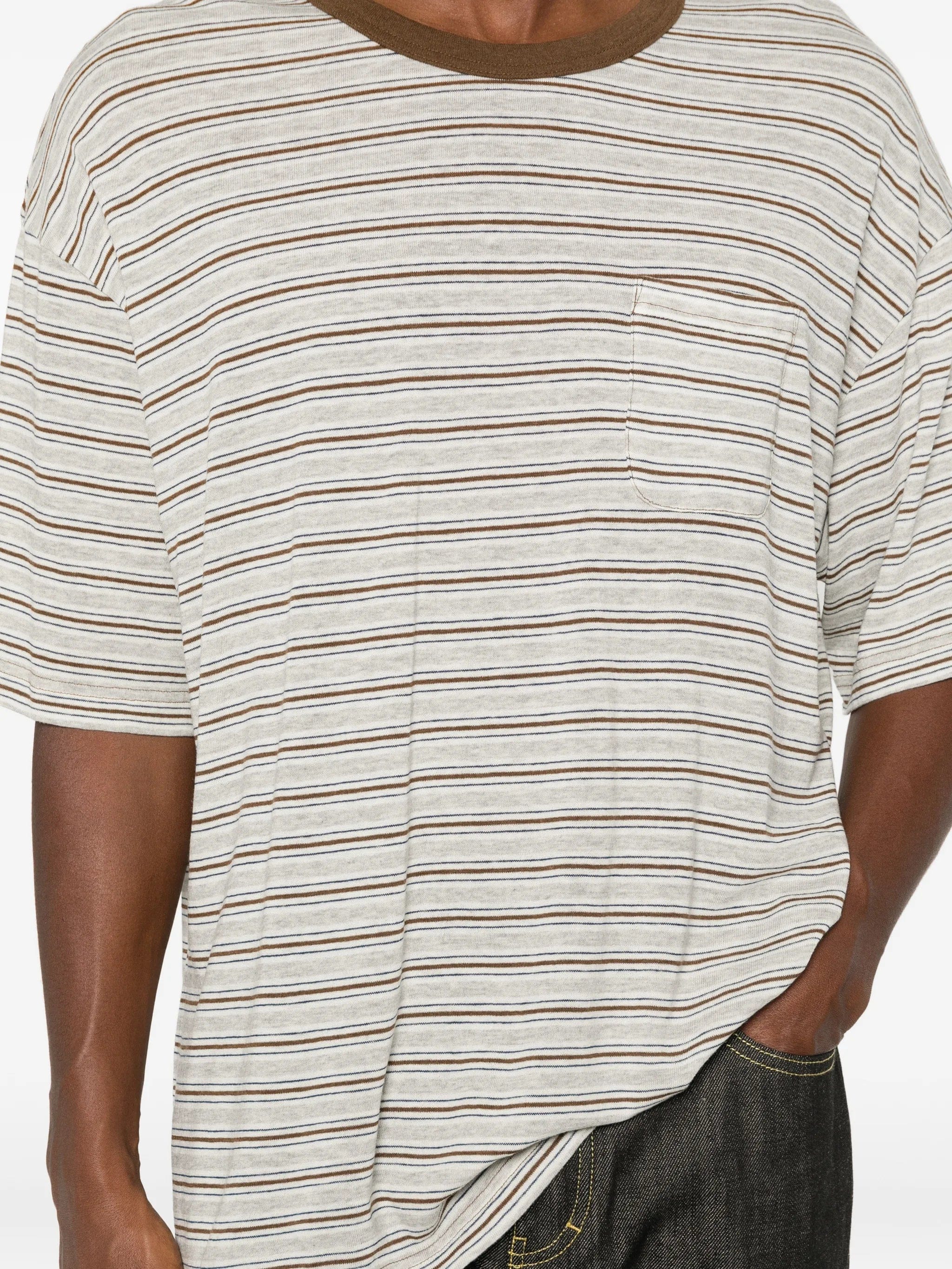 Visvim Mondo Border striped T - shirt